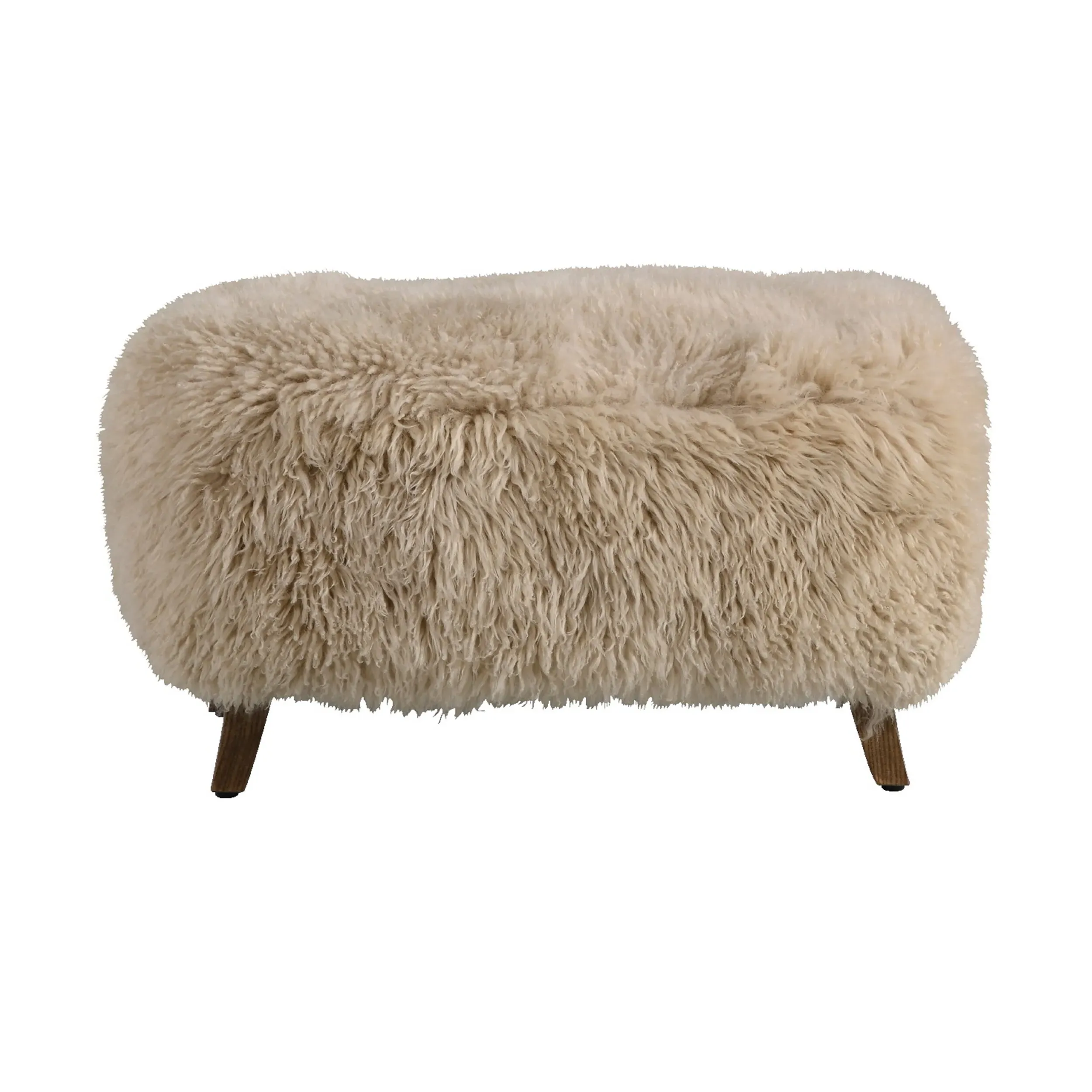 Timothy Oulton Cabana Footstool - Neutral, Sheepskin