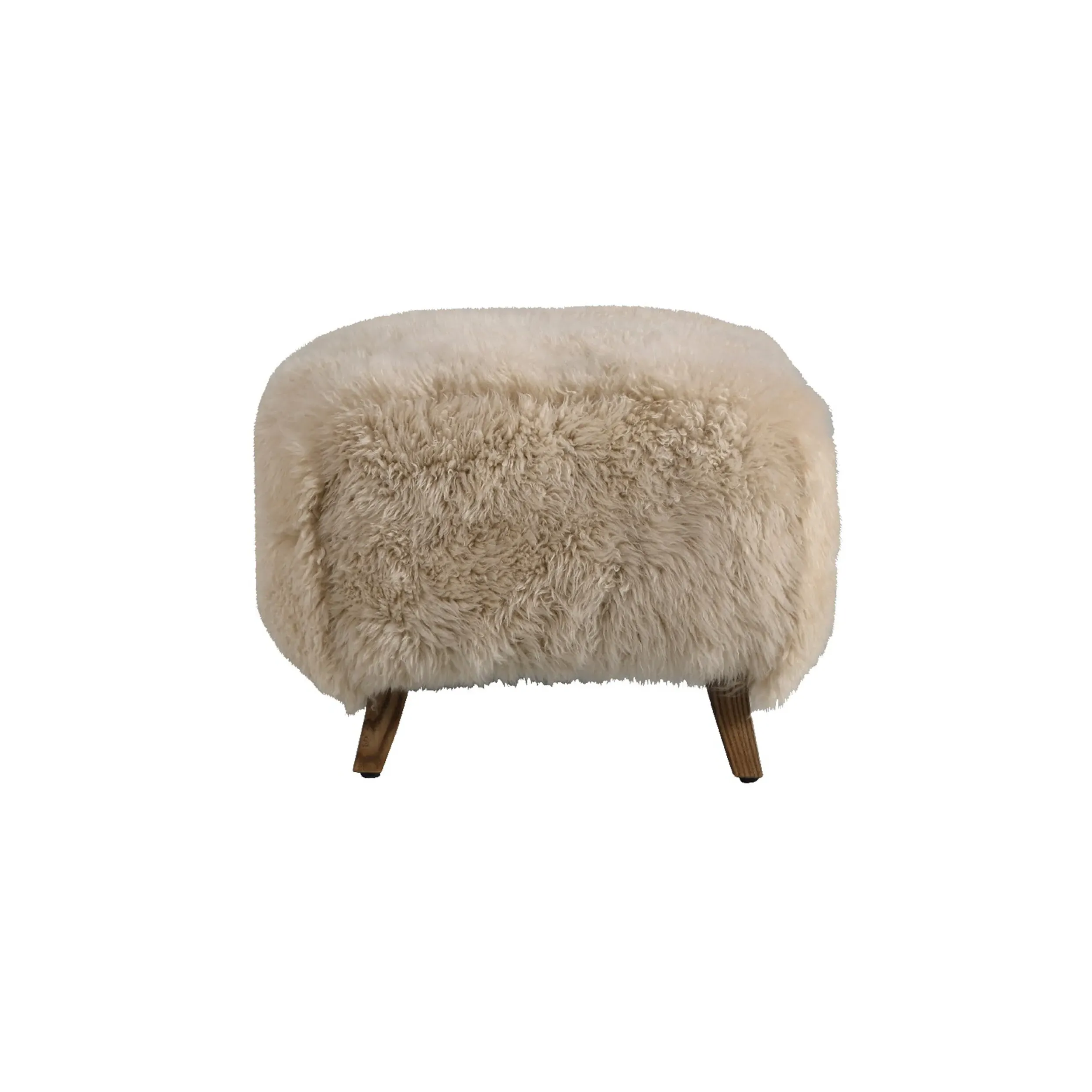 Timothy Oulton Cabana Footstool - Neutral, Sheepskin