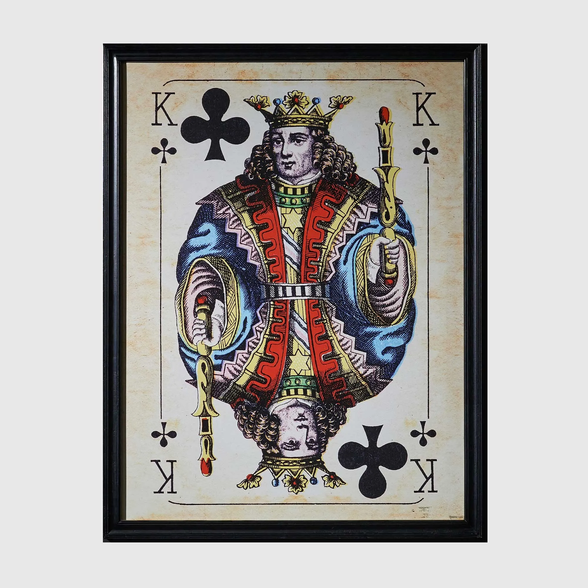 Timothy Oulton Cards Konig Clubs Wall Art - Black, Wood image