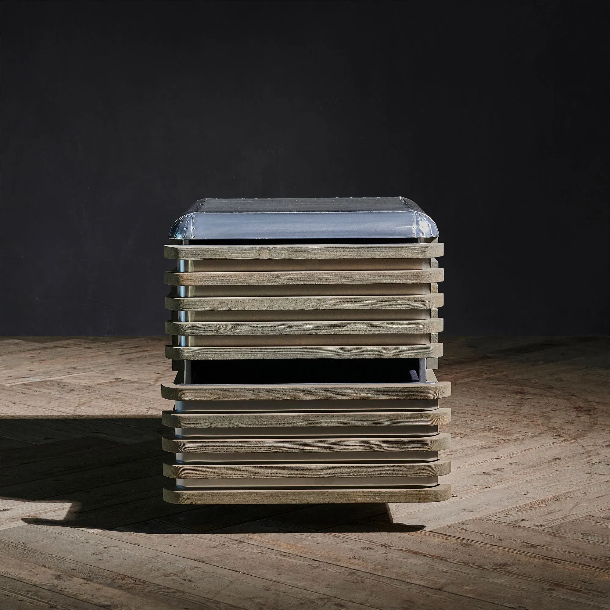 Timothy Oulton Castaway Side Table - Silver, Aluminium alternate view