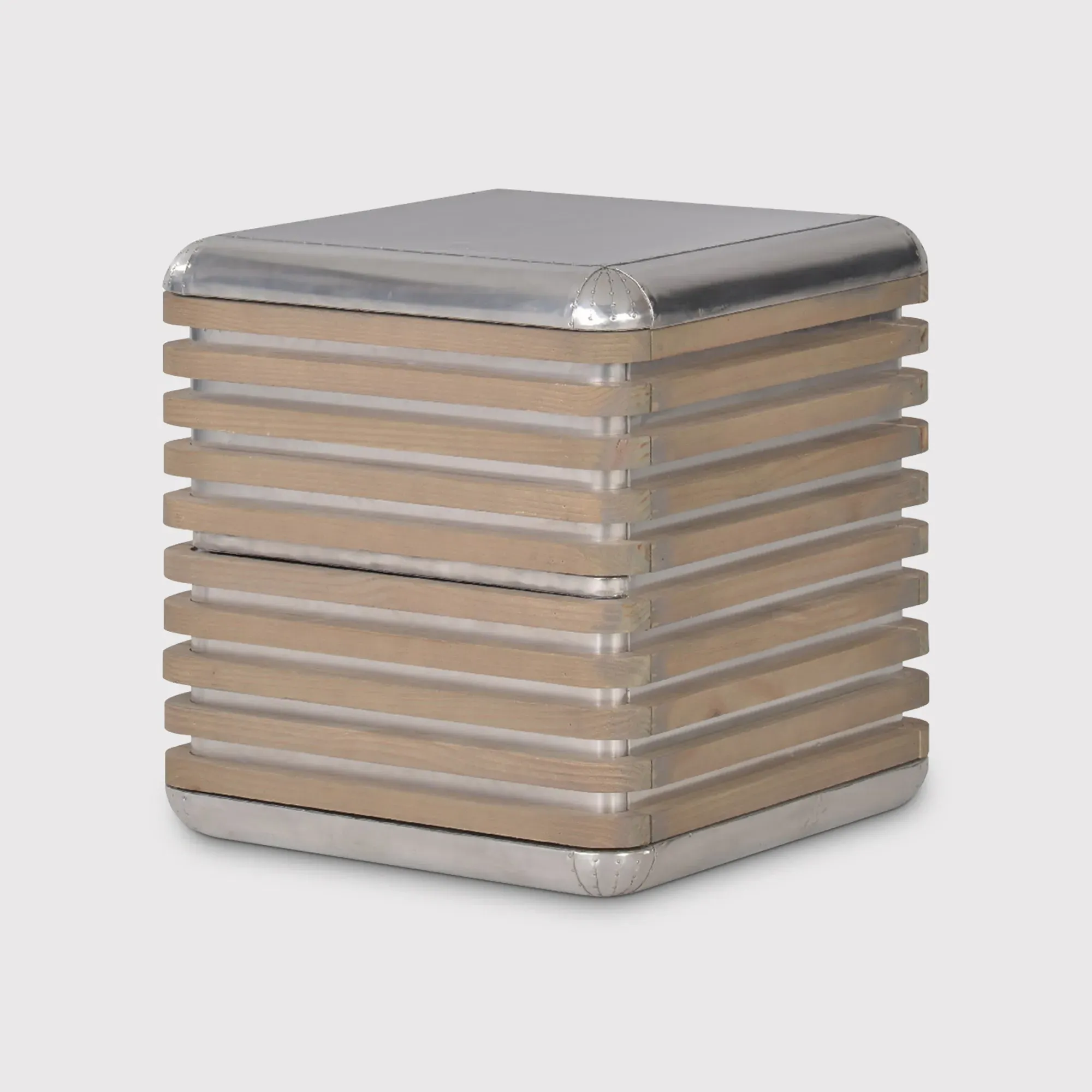 Timothy Oulton Castaway Side Table - Silver, Aluminium product