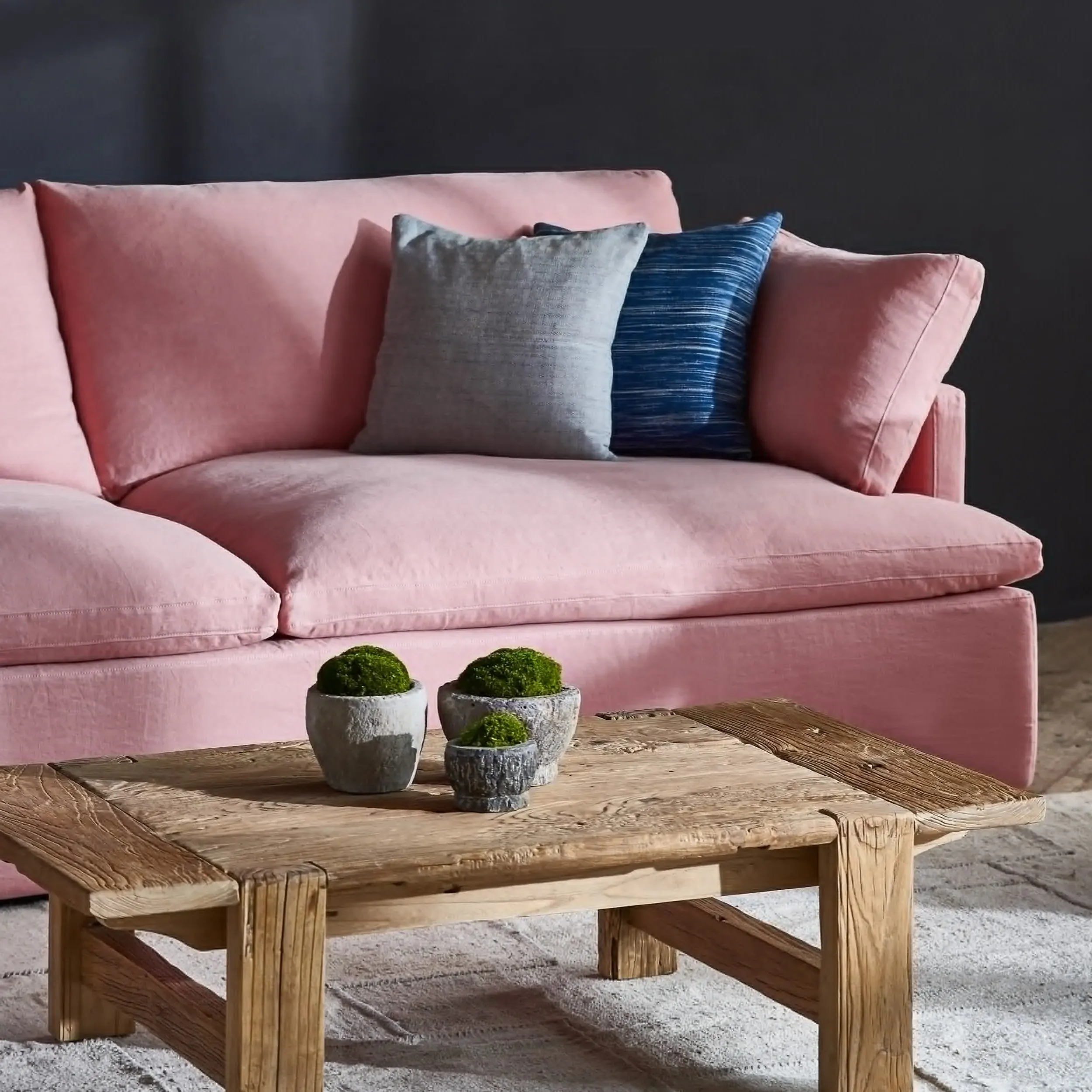 Timothy Oulton Crofters Coffee Table - Brown, Elm Timber