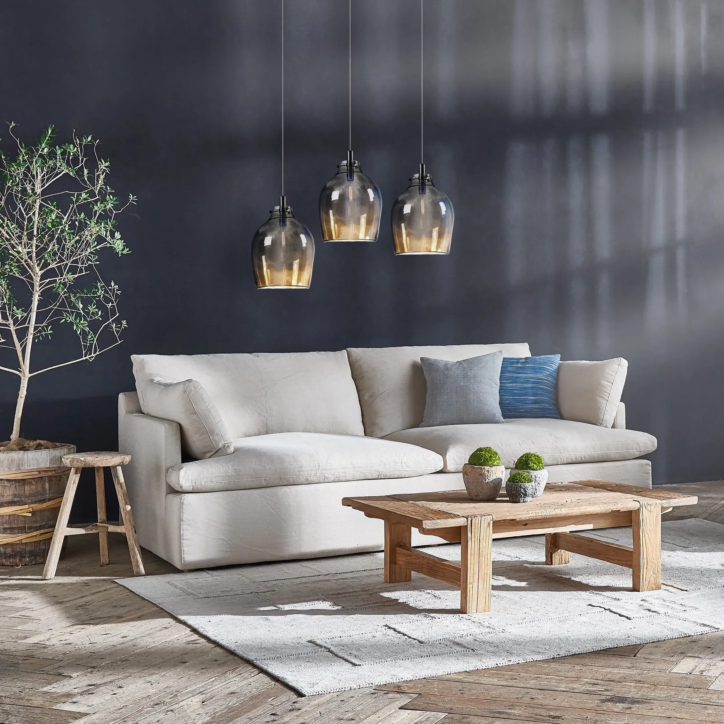 Timothy Oulton Crofters Coffee Table - Brown, Elm Timber