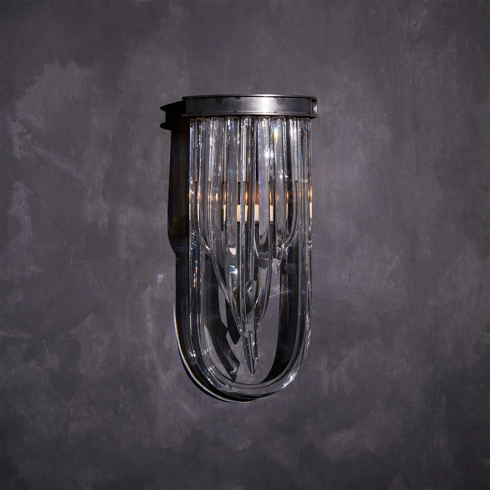 Timothy Oulton Crossglass Sconce - Grey, Metal