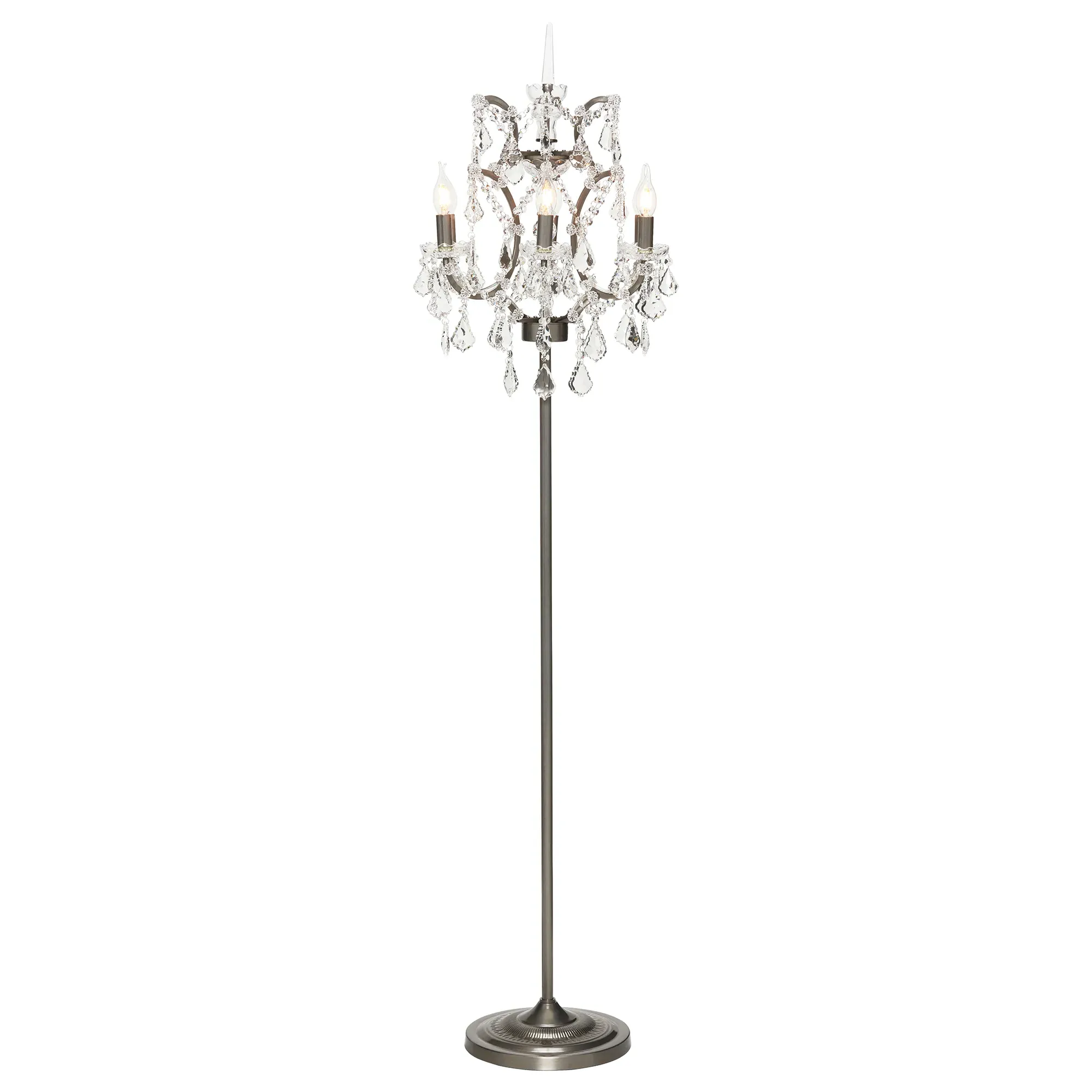 Timothy Oulton Crystal Floor Lamp - Neutral, Metal