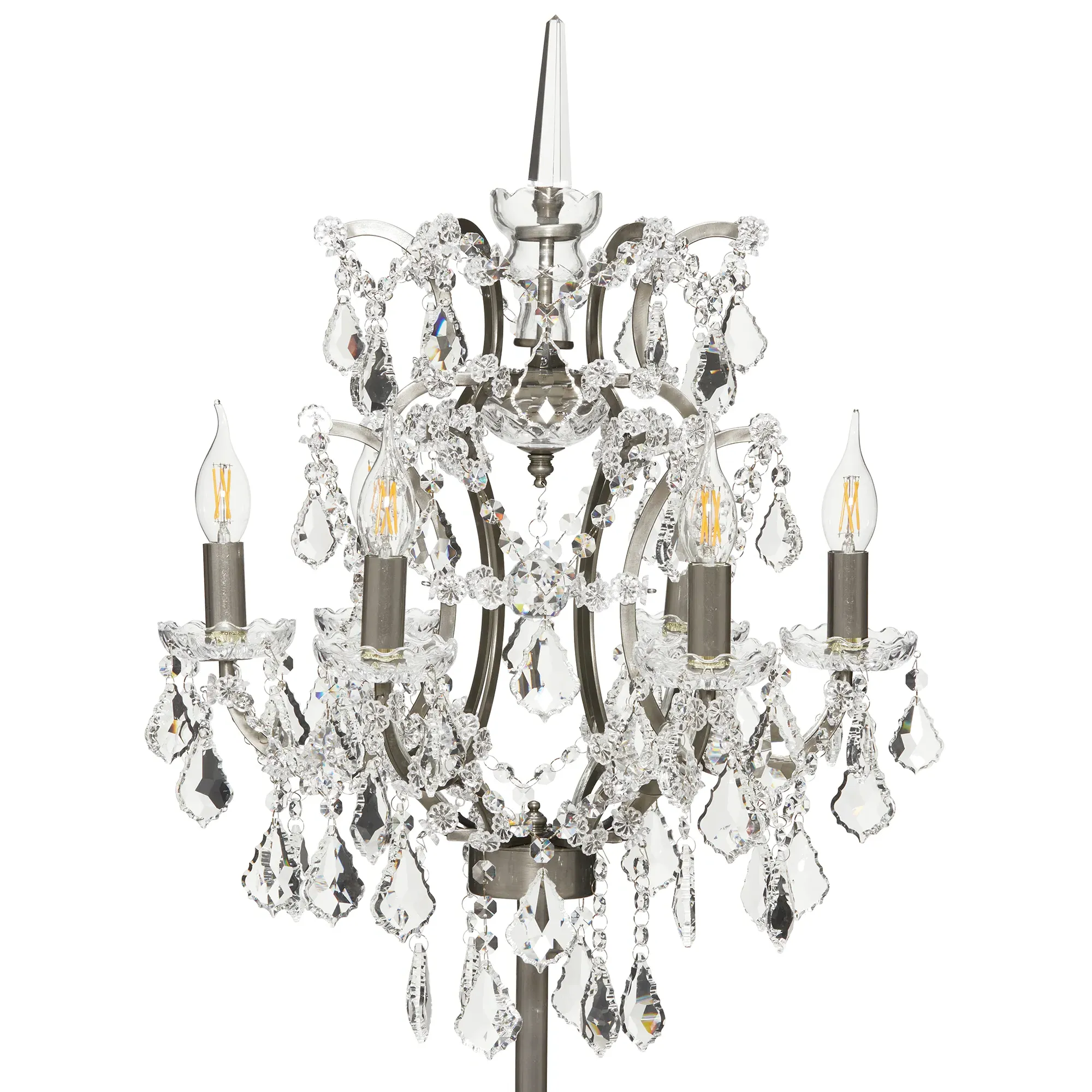 Timothy Oulton Crystal Floor Lamp - Neutral, Metal