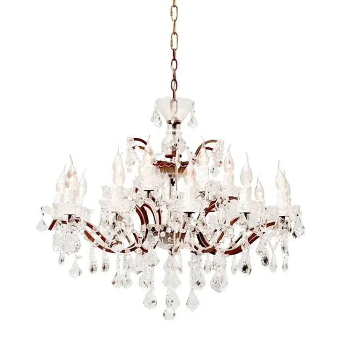 Timothy Oulton Crystal Medium Chandelier - Brown, Metal