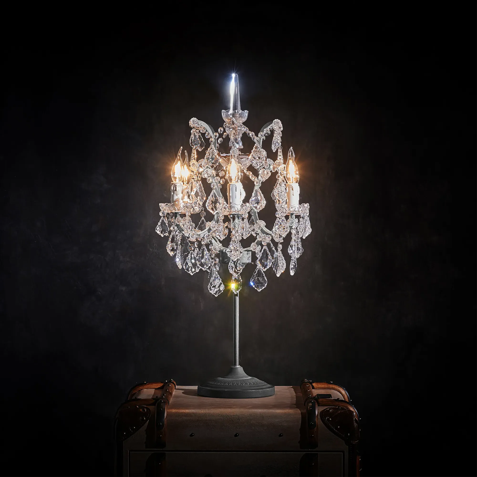 Timothy Oulton Crystal Table Lamp - Neutral, Metal image