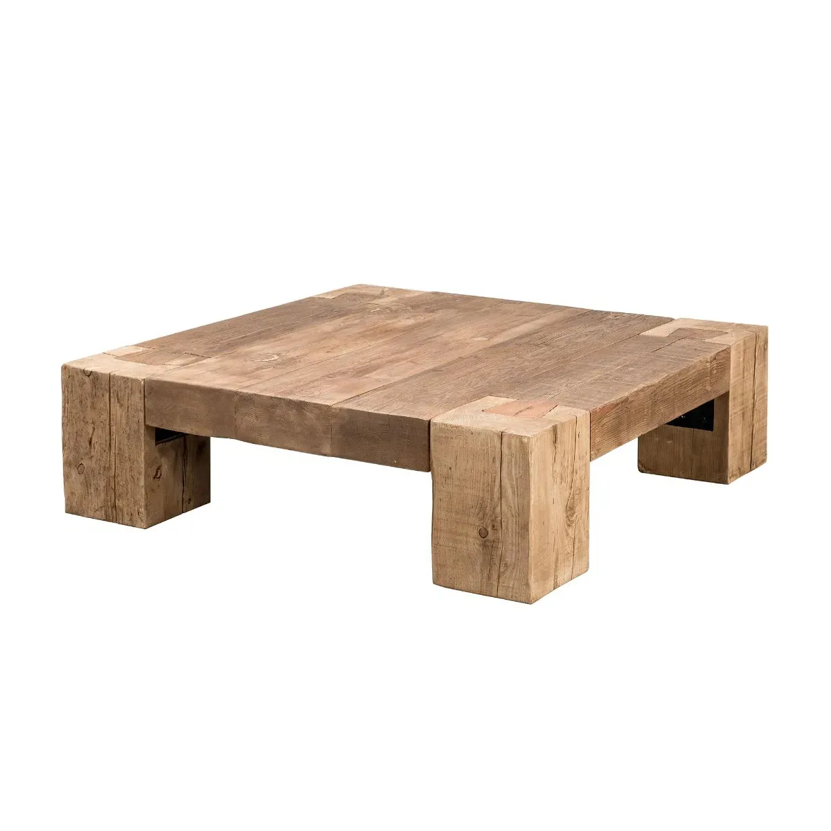 Timothy Oulton English Beam Square Coffee Table - Neutral, Wood