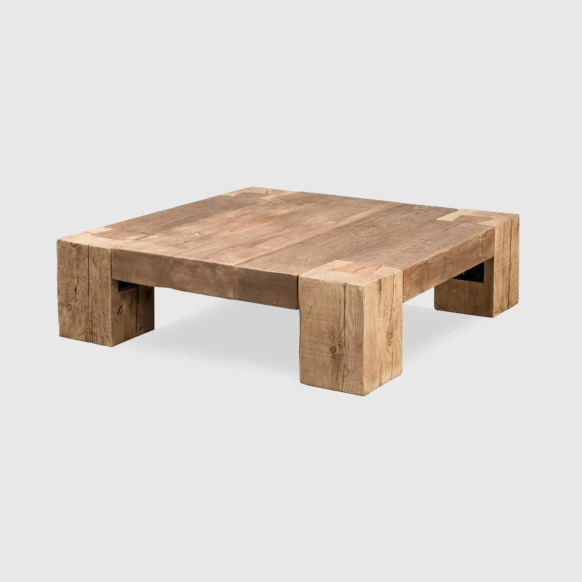 Timothy Oulton English Beam Square Coffee Table - Neutral, Wood