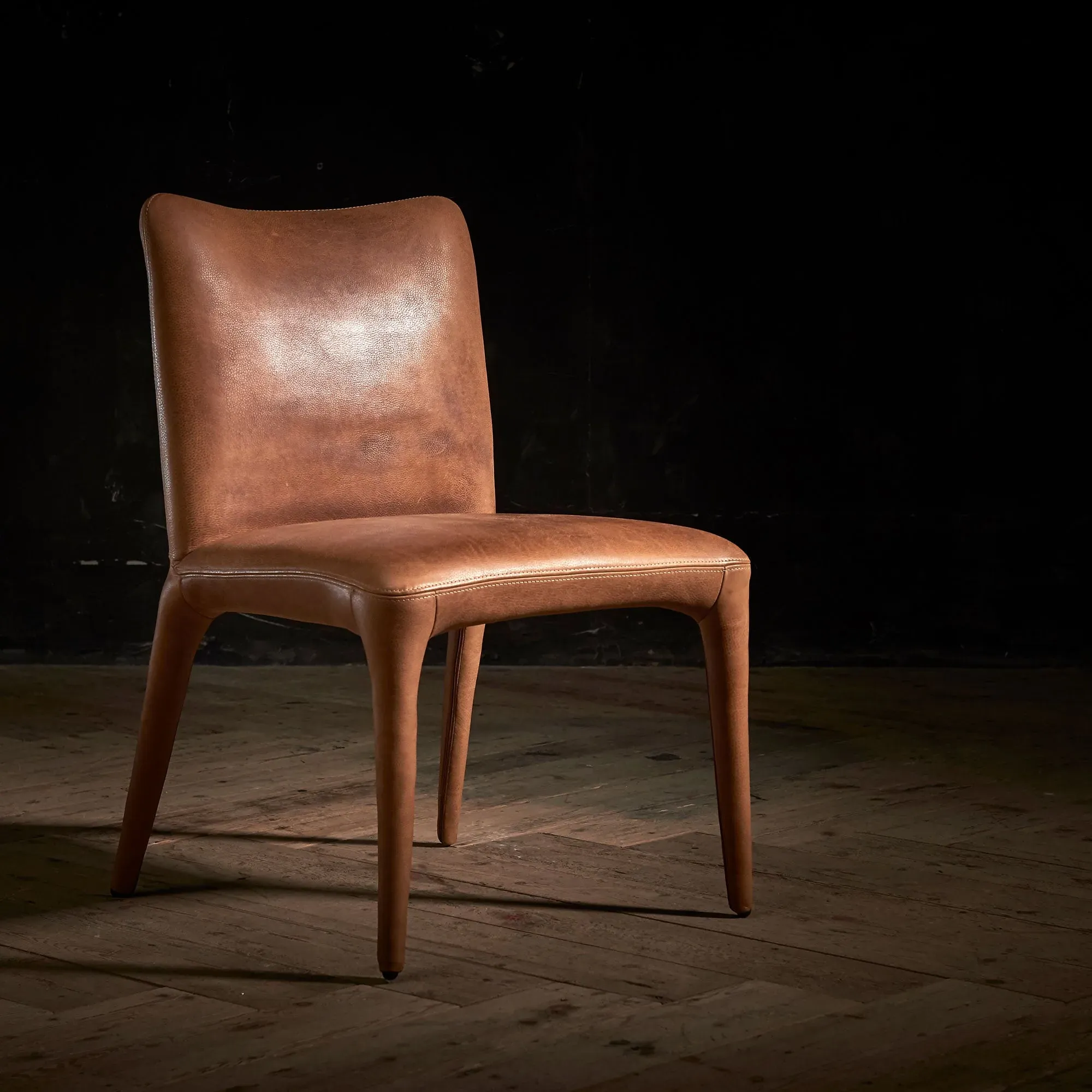 Timothy Oulton Fibi Dining Chair - Brown, Leather