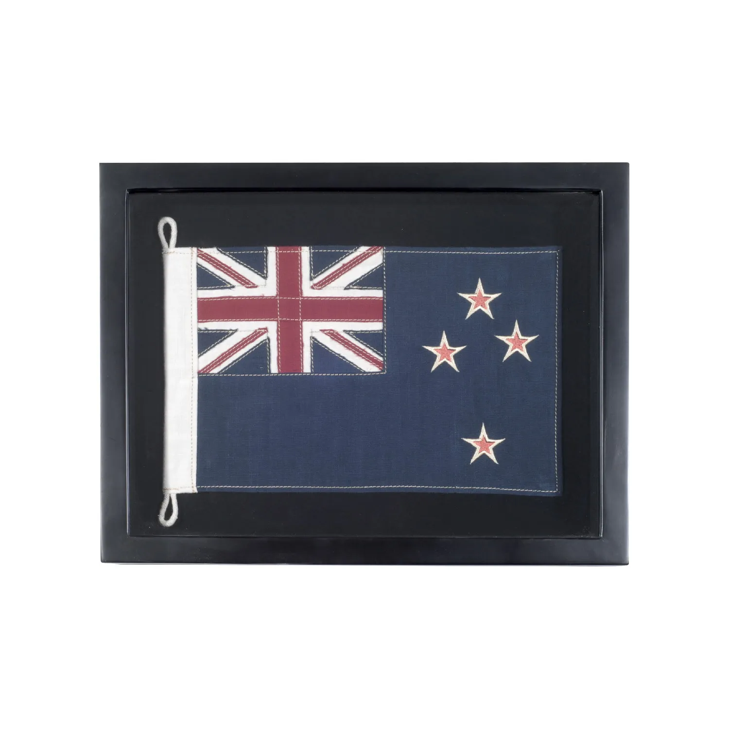 Timothy Oulton Flag Square Shadow Box Print - Blue, Wood