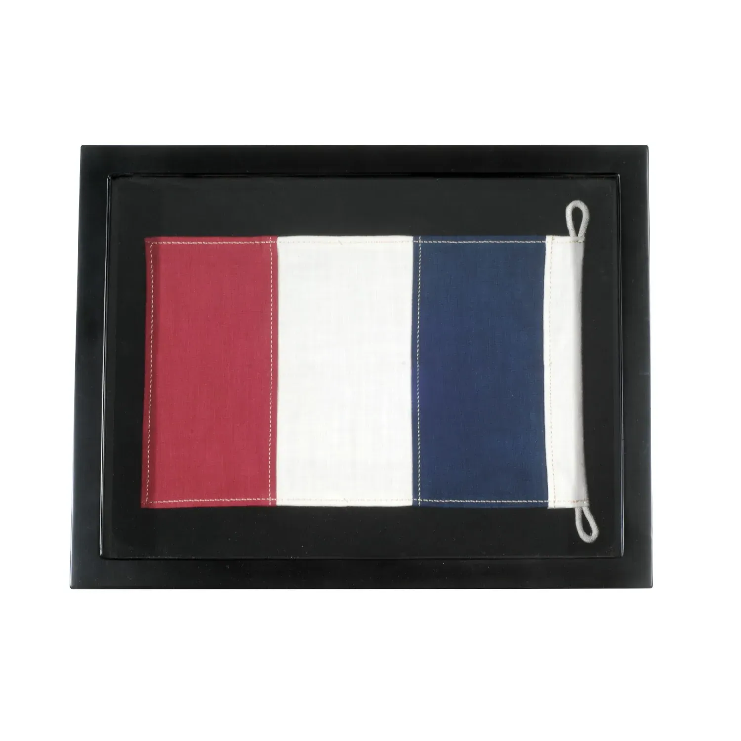 Timothy Oulton Flag Square Shadow Box Print - Blue, Wood