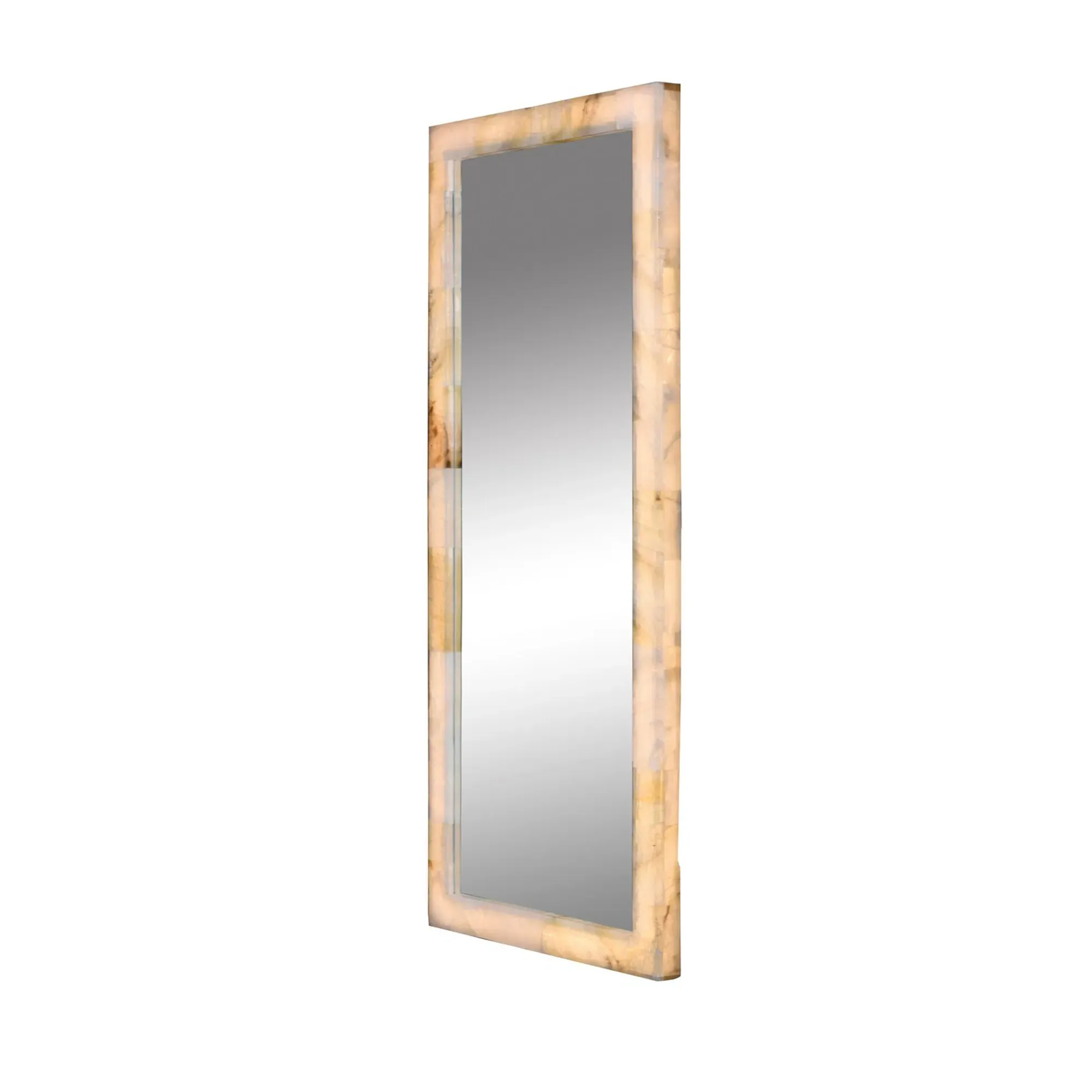 Timothy Oulton Frozen Tall Square Mirror - Neutral, Steel