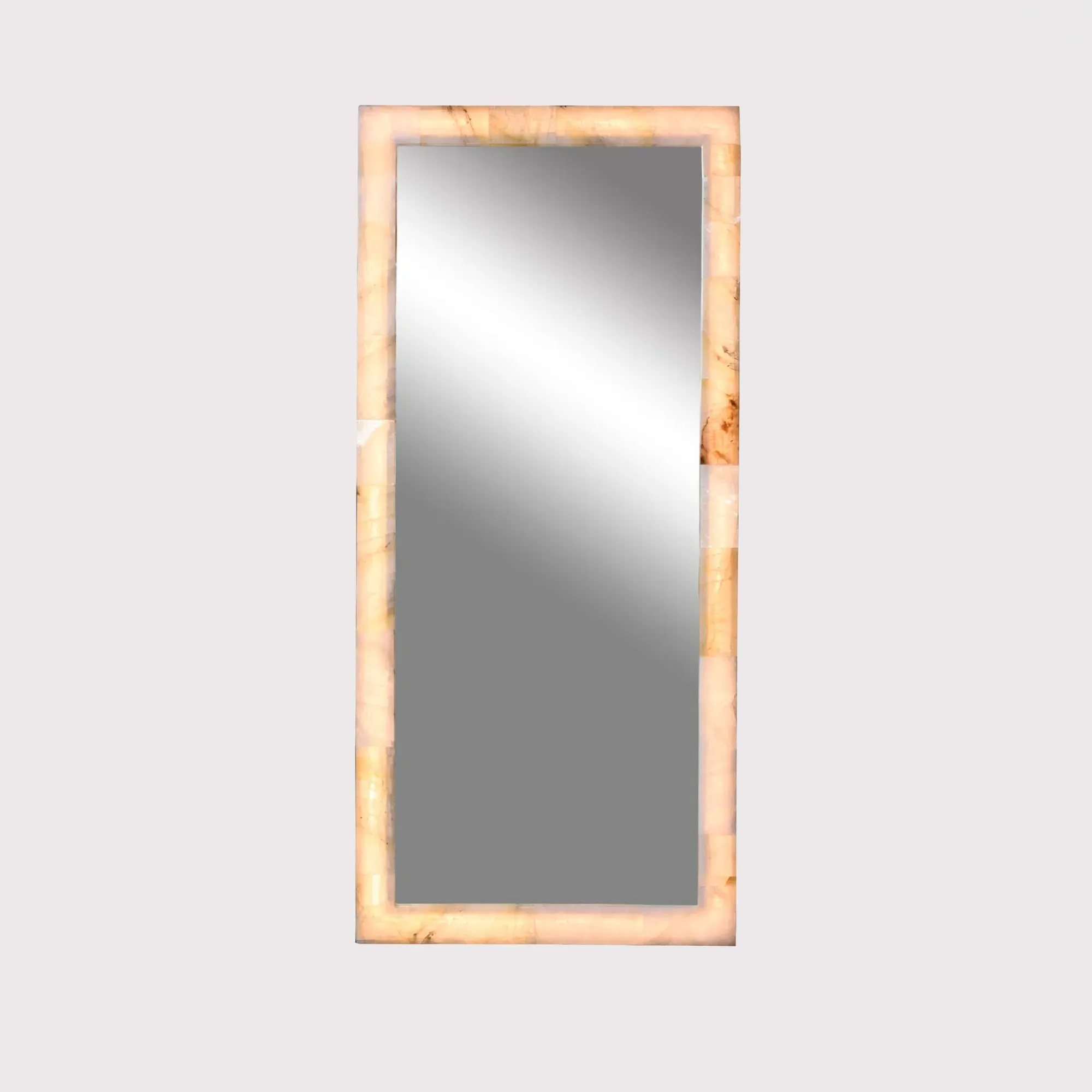 Timothy Oulton Frozen Tall Square Mirror - Neutral, Steel