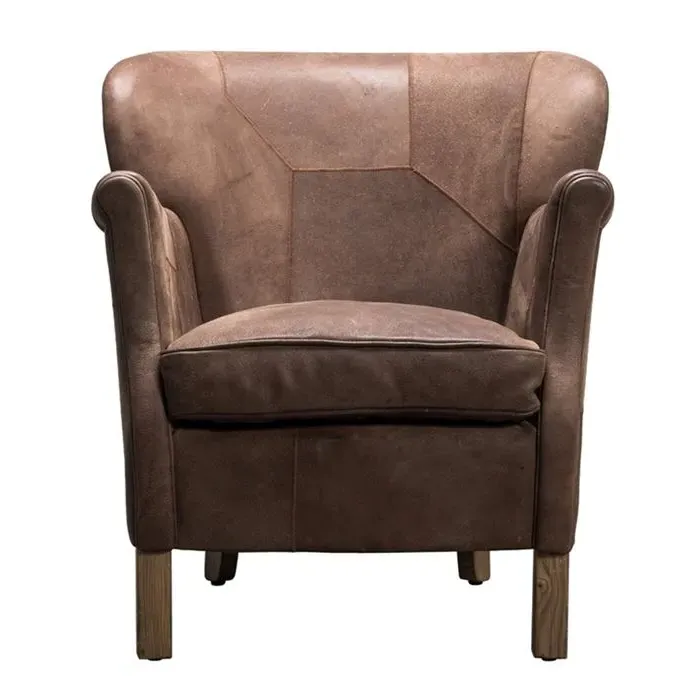 Timothy Oulton Furious Professor Armchair - Brown, Leather