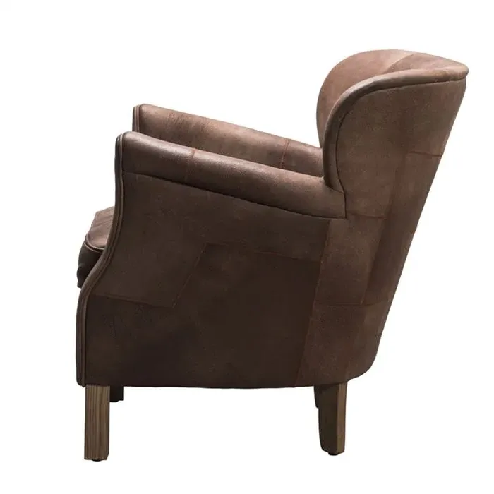 Timothy Oulton Furious Professor Armchair - Brown, Leather