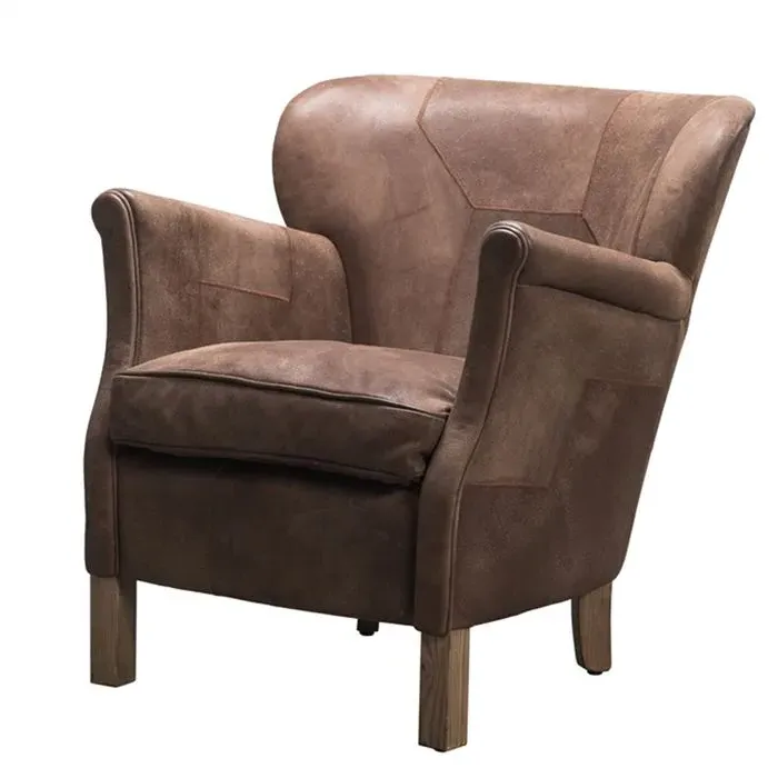 Timothy Oulton Furious Professor Armchair - Brown, Leather