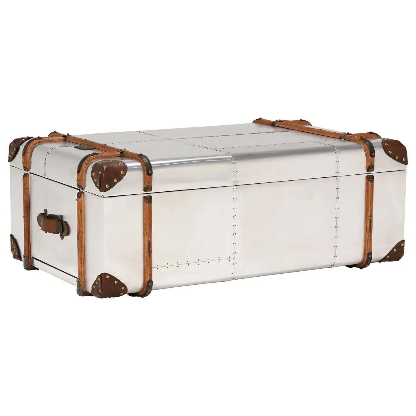 Timothy Oulton Globetrekker Extra Large Coffee Table - Silver