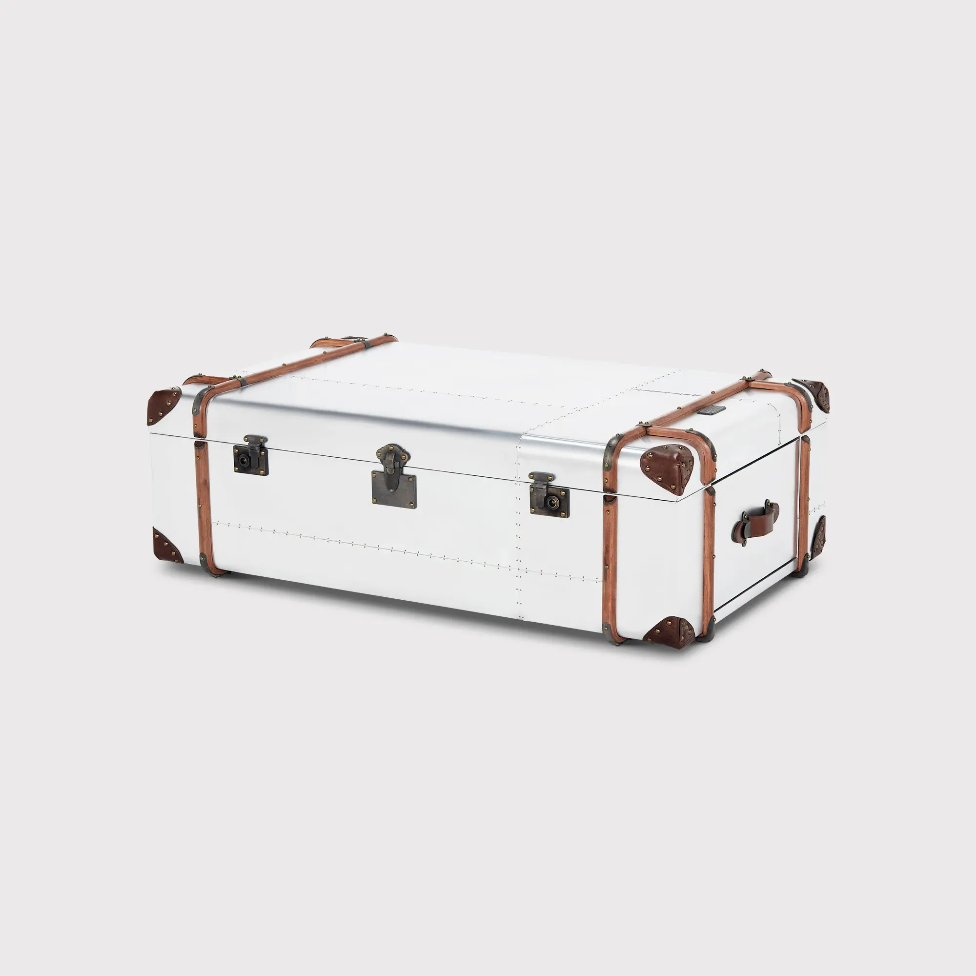 Timothy Oulton Globetrekker Large Coffee Table - Silver image