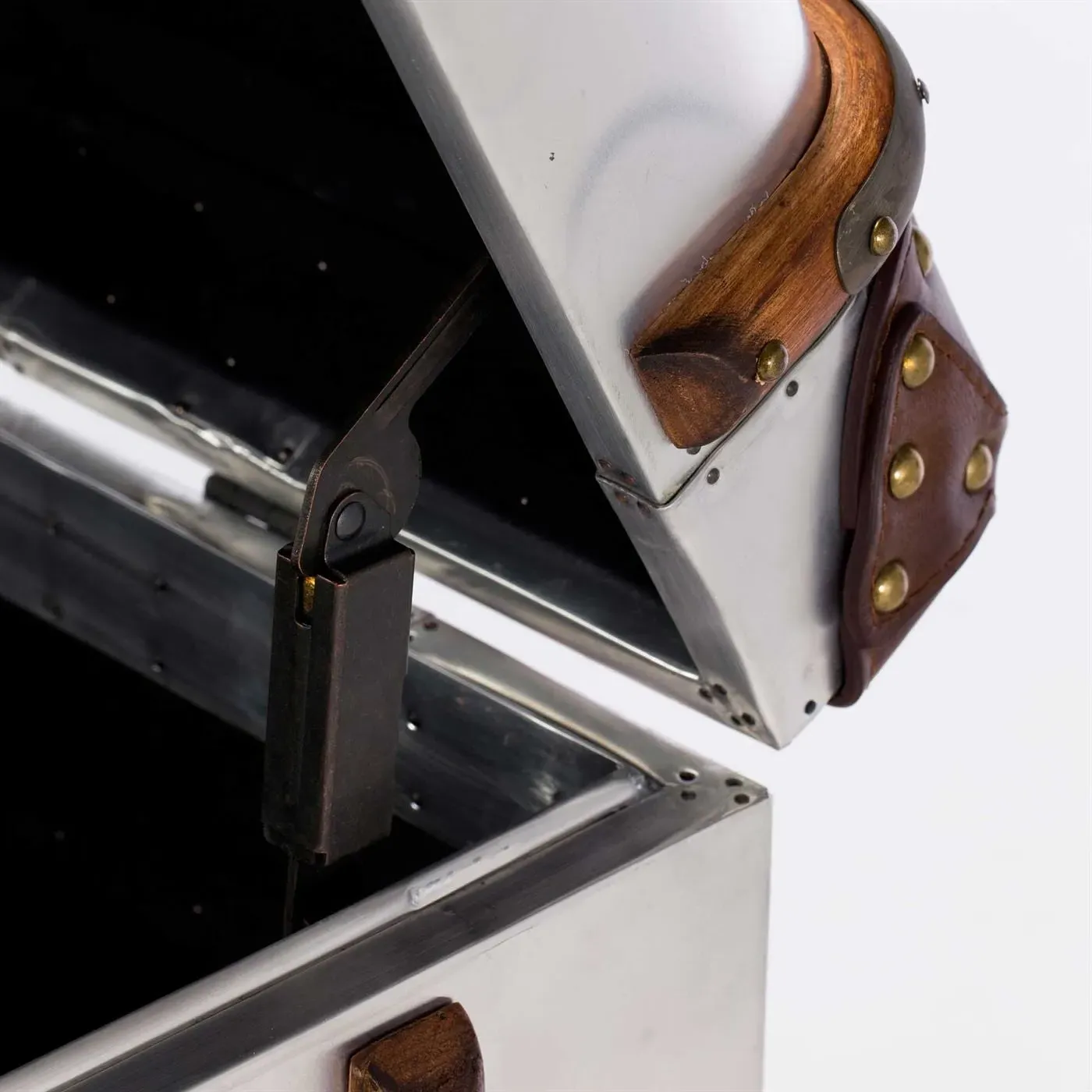 Timothy Oulton Globetrekker Medium Chest of Drawers - Silver