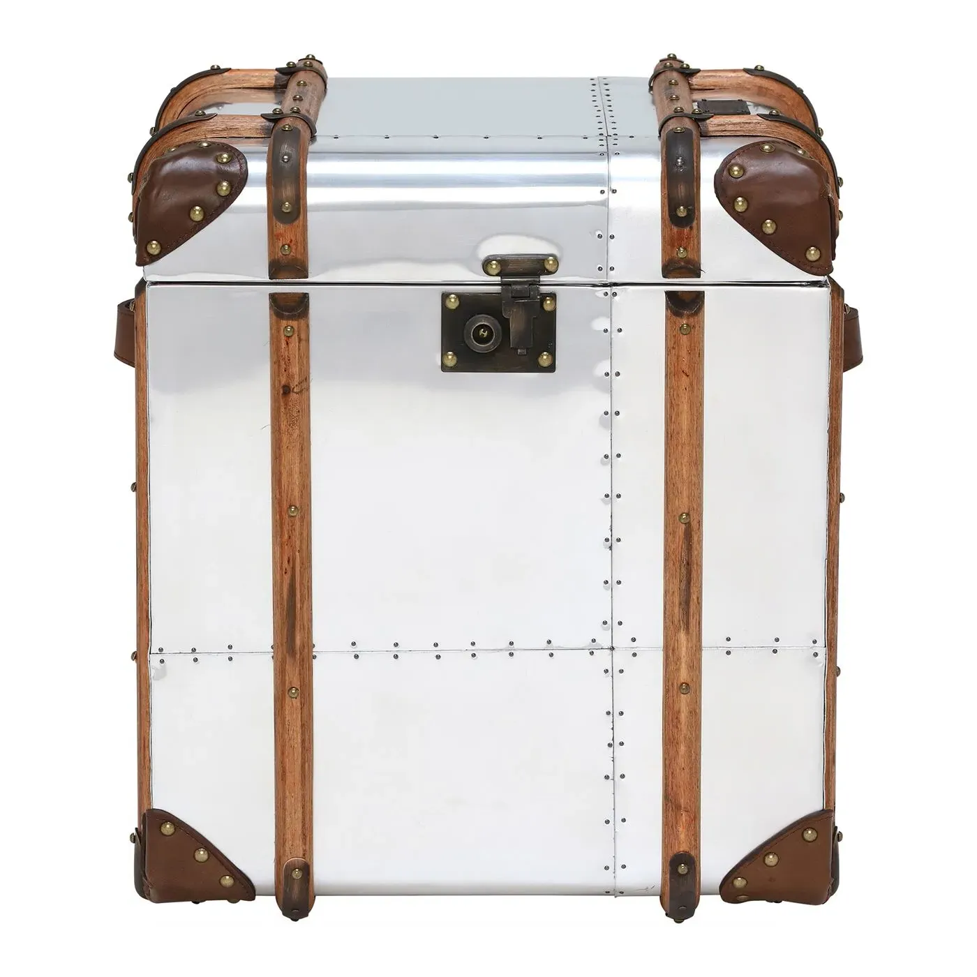 Timothy Oulton Globetrekker Side Table - Silver