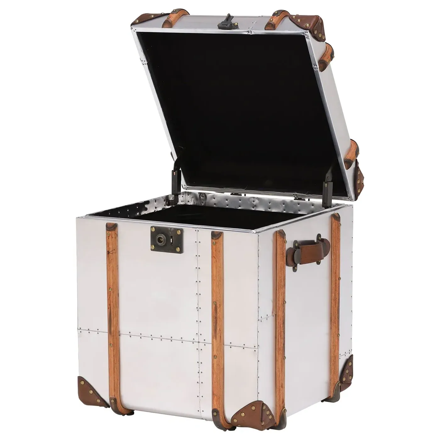 Timothy Oulton Globetrekker Side Table - Silver