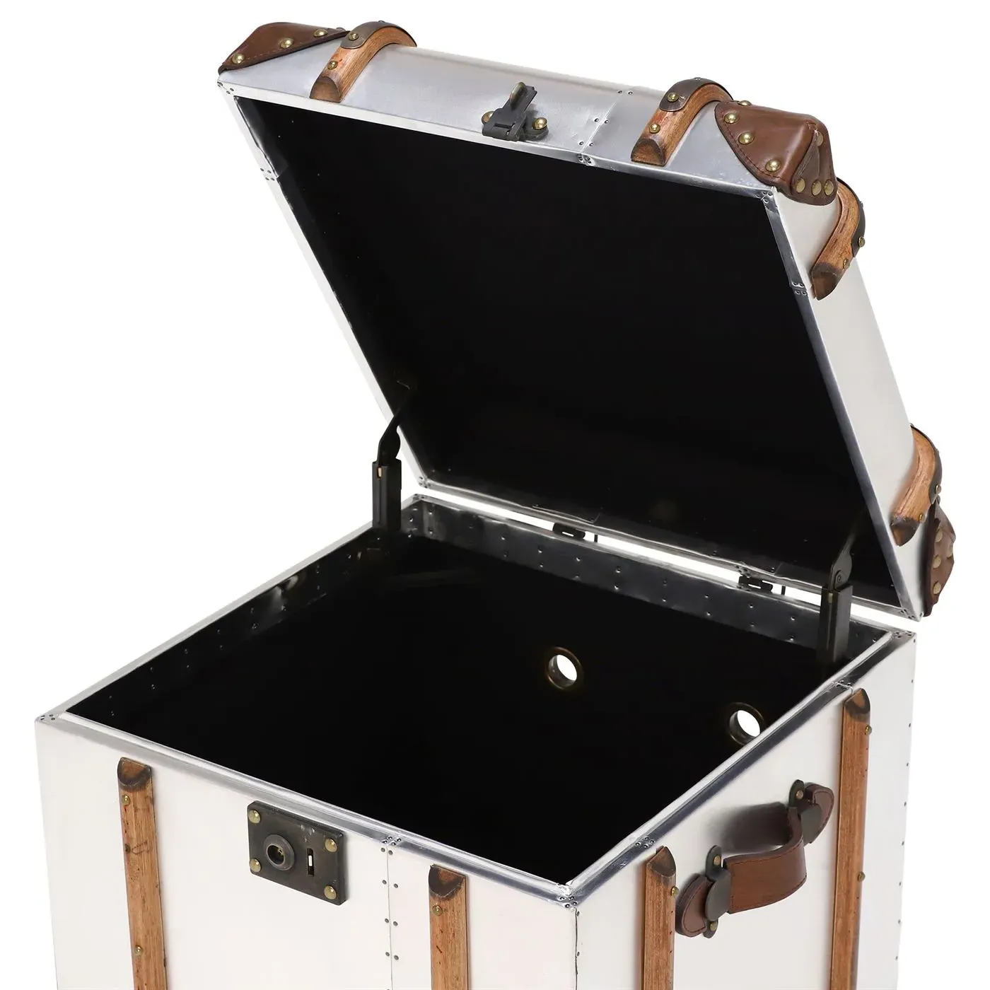 Timothy Oulton Globetrekker Side Table - Silver