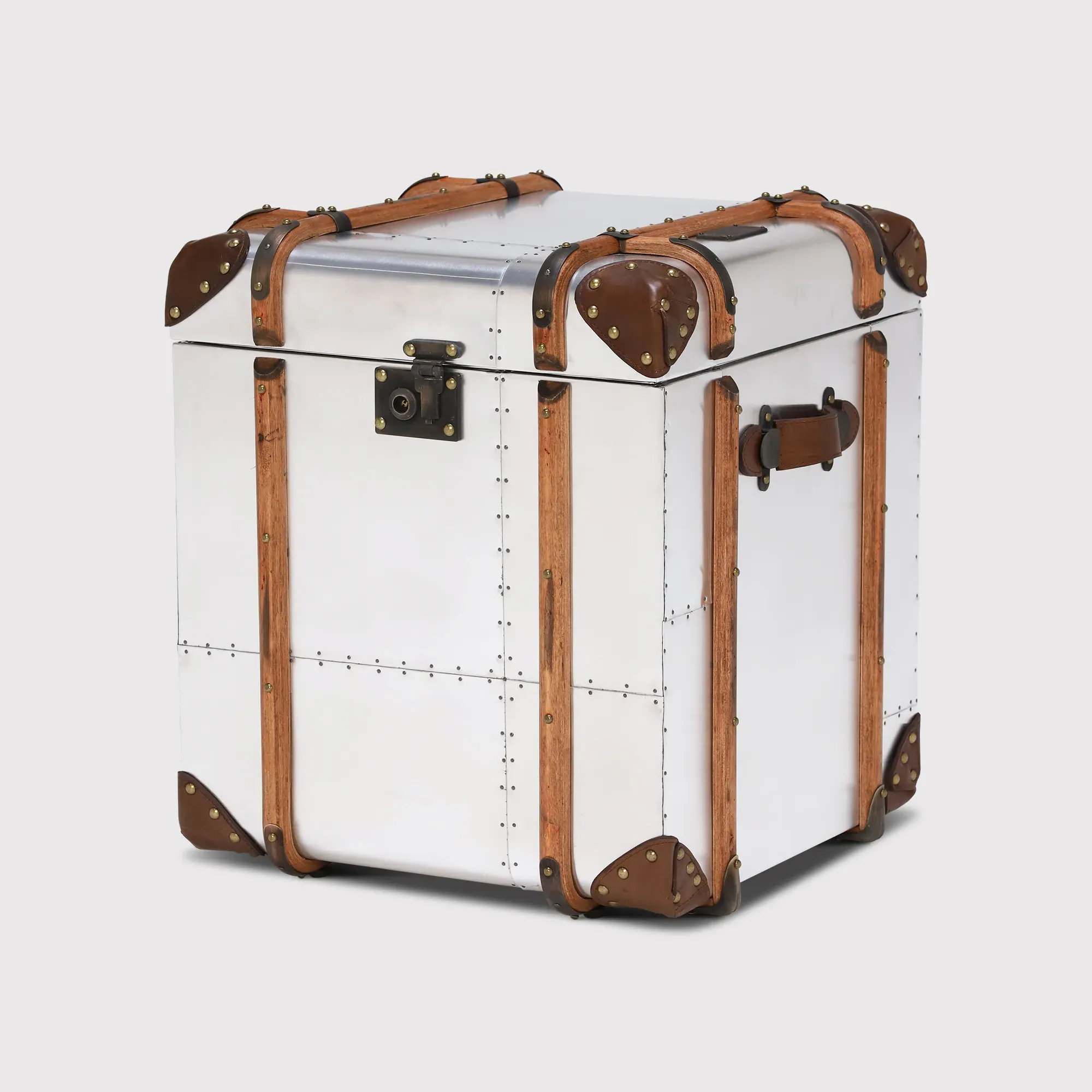 Timothy Oulton Globetrekker Side Table - Silver image