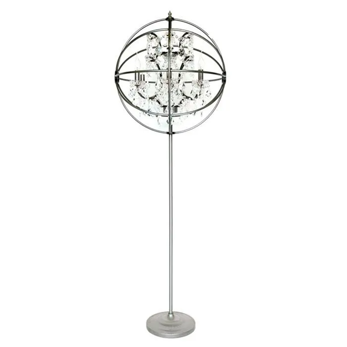 Timothy Oulton Gyro Crystal Floor Lamp - Metal