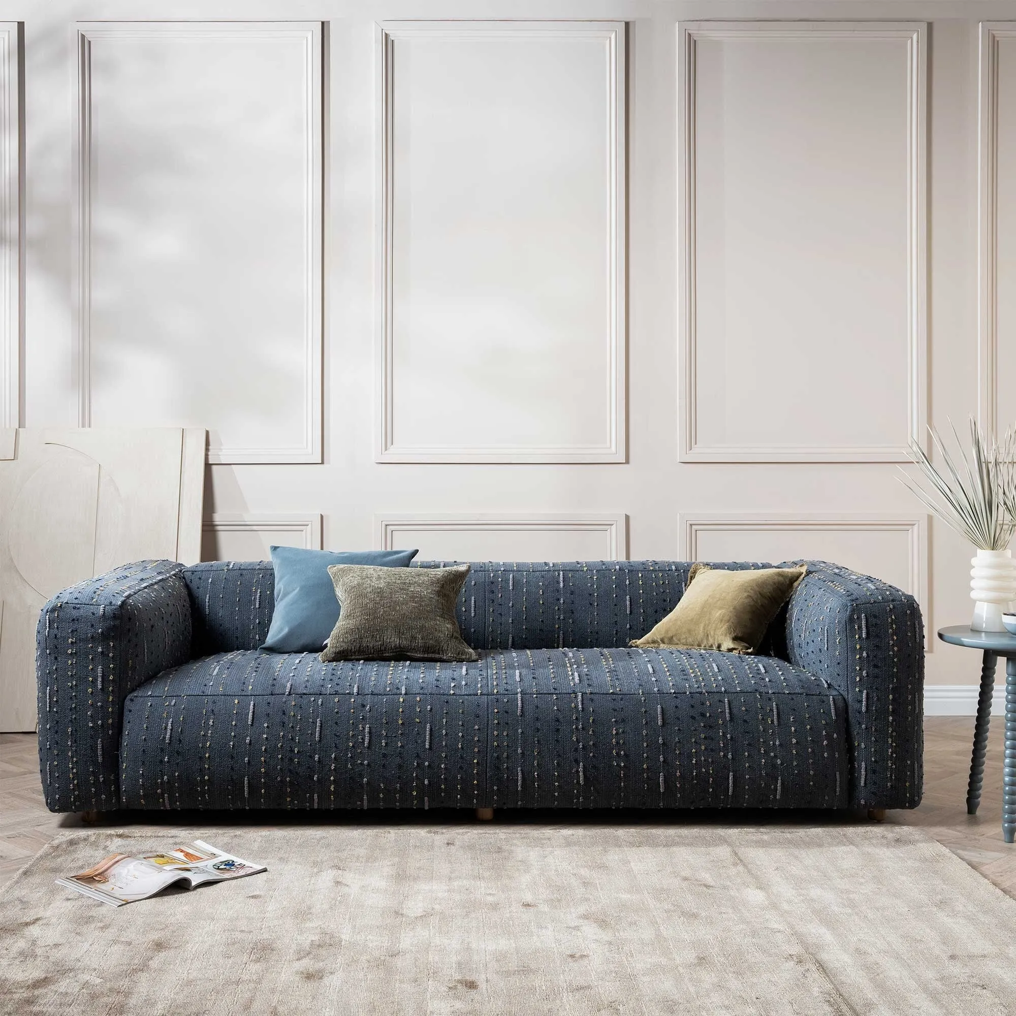 Timothy Oulton Hogarth 3-Seater Sofa - Grey, Fabric