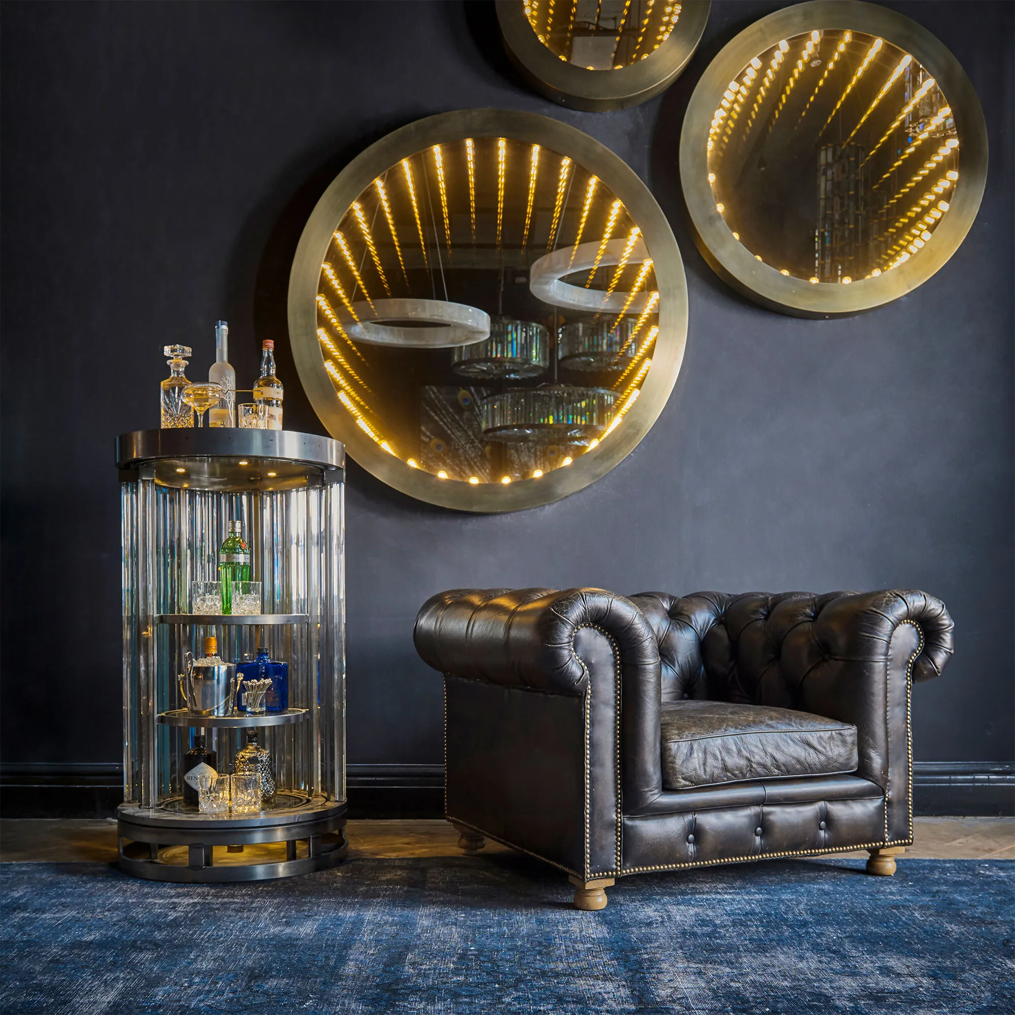 Timothy Oulton Inception Round Large Mirror - Metal