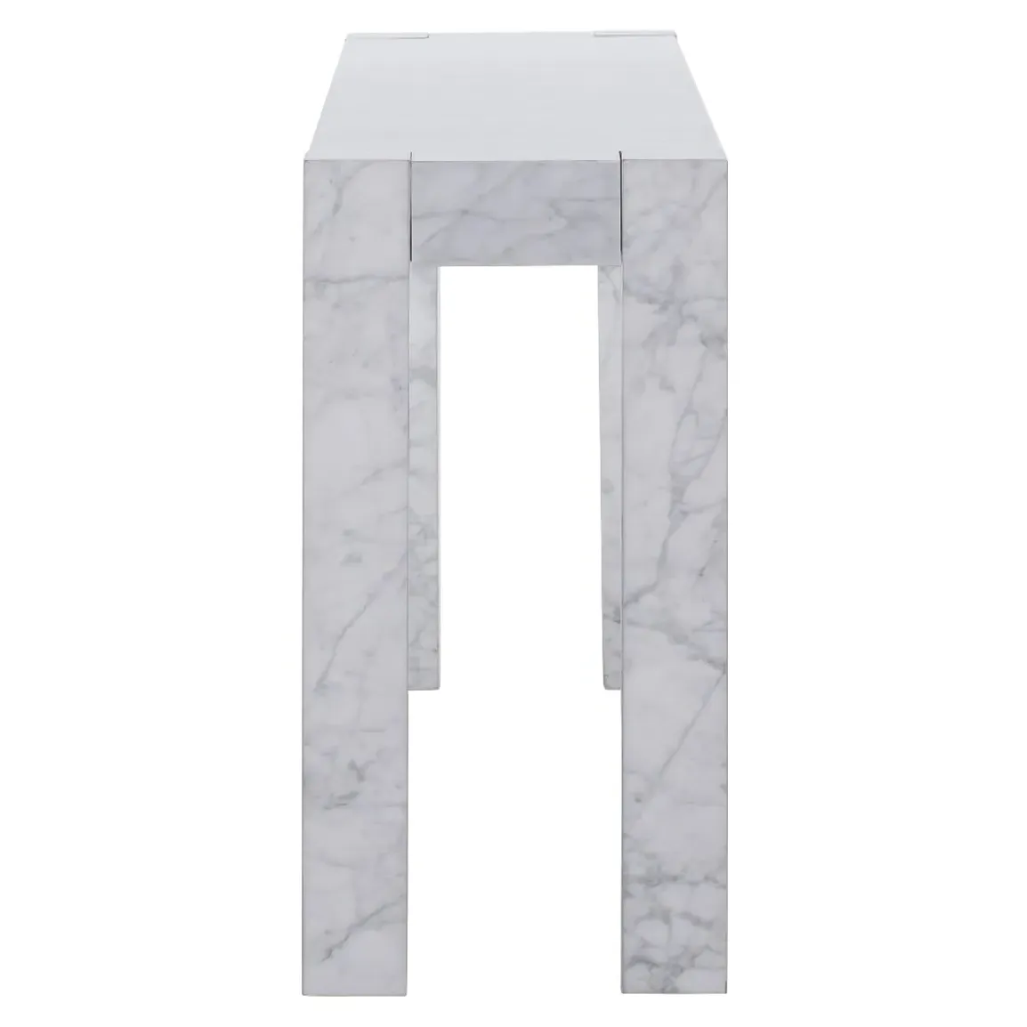 Timothy Oulton Junction Console Table - White, Marble