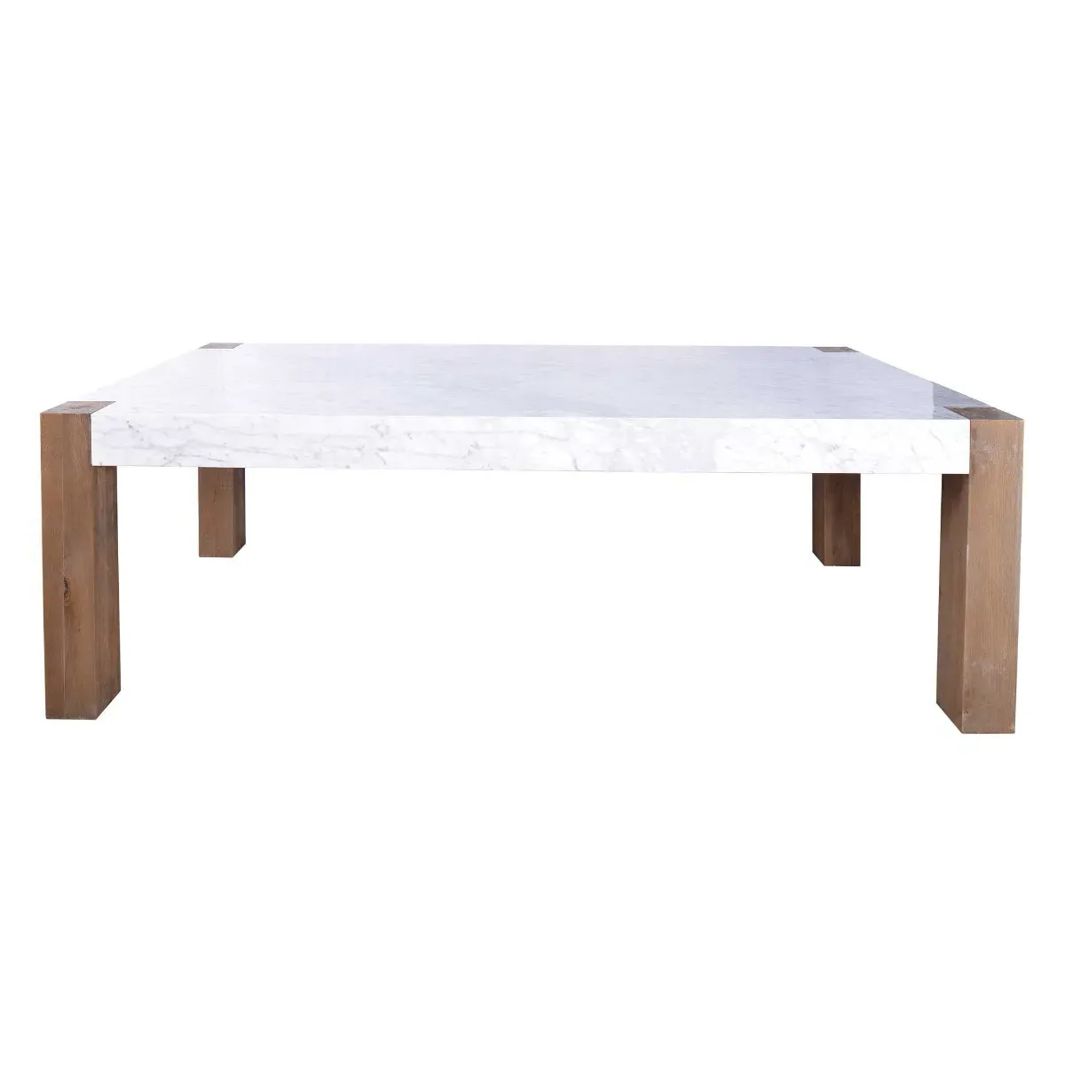 Timothy Oulton Junction Dining Table - White, Marble