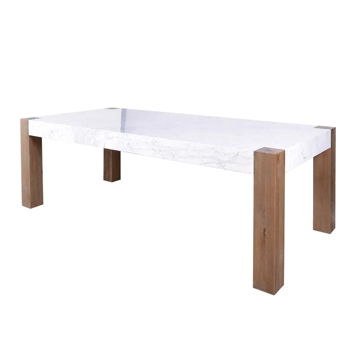 Timothy Oulton Junction Dining Table - White, Marble