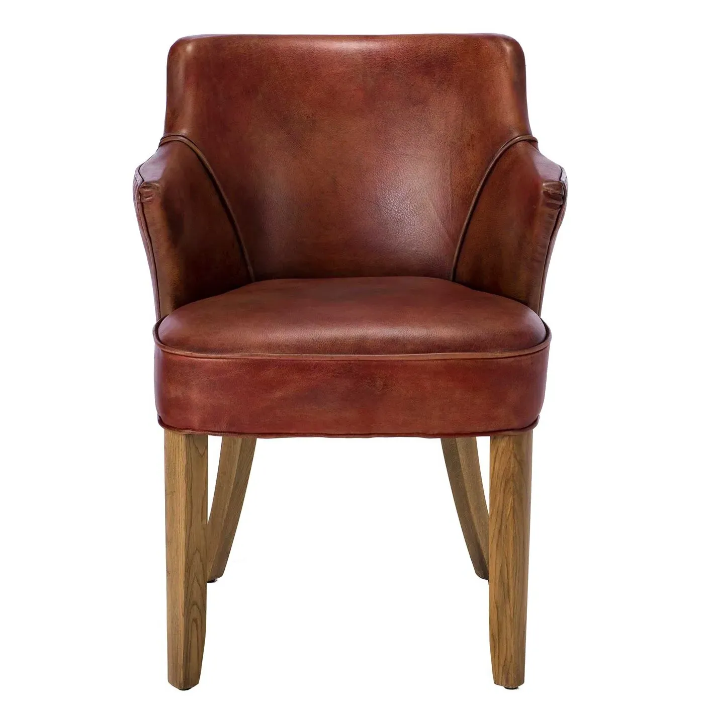 Timothy Oulton Lannister Dining Chair - Brown, Leather
