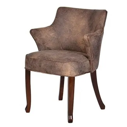 Timothy Oulton Lannister Dining Chair - Brown, Leather