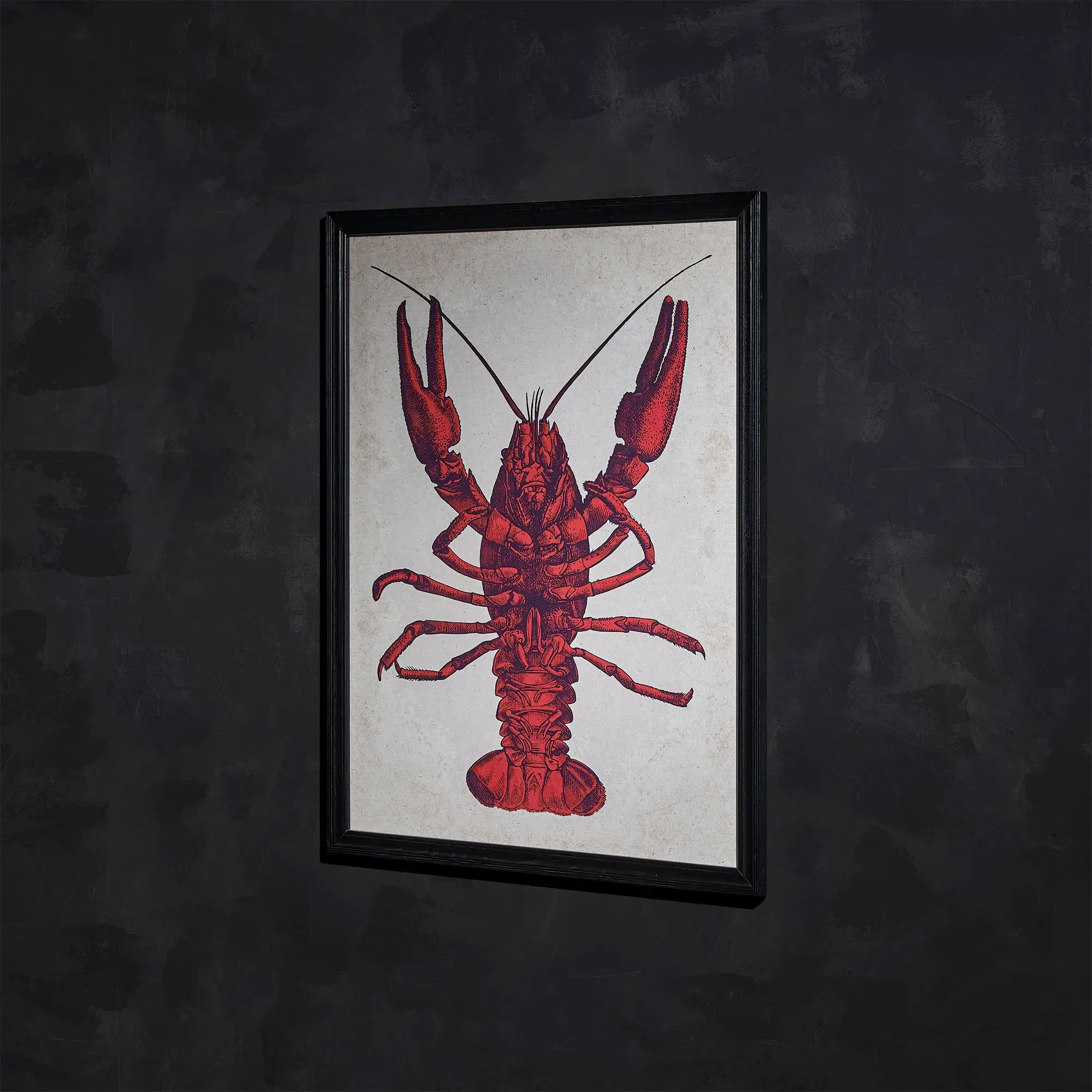 Timothy Oulton Lobster Art - Red, Wood