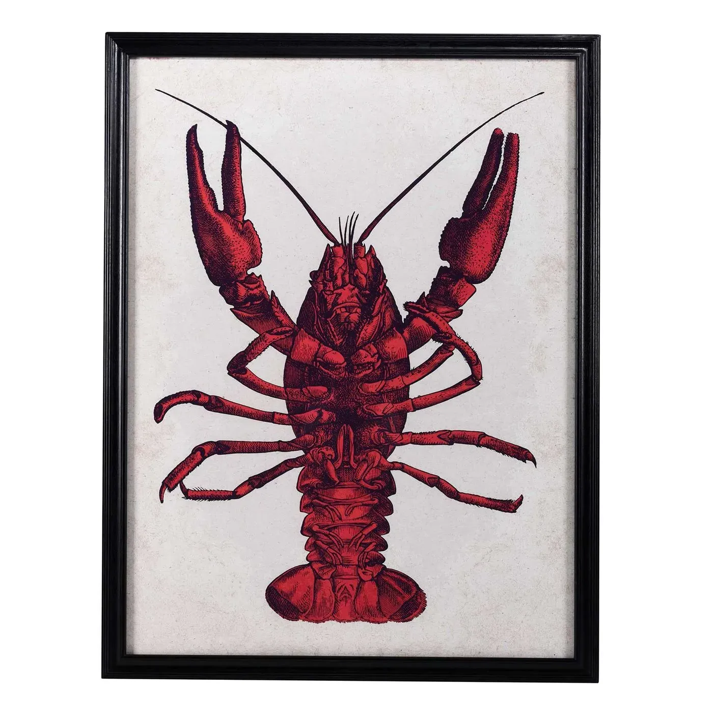 Timothy Oulton Lobster Art - Red, Wood