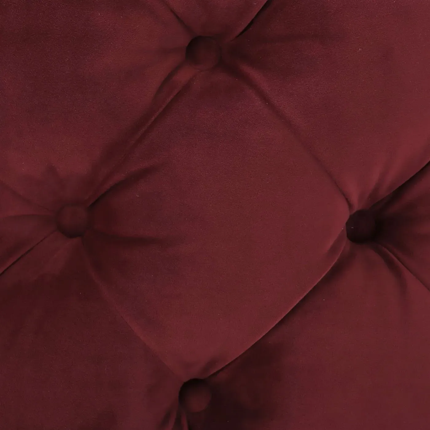 Timothy Oulton Lord Digsby Round Small Footstool - Red, Fabric