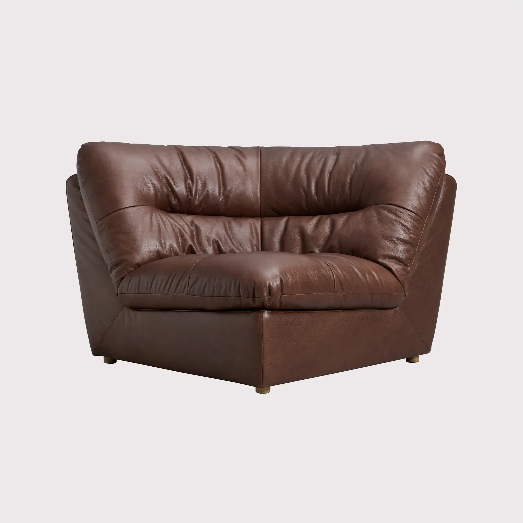 Timothy Oulton Lush Corner Modular Sofa - Brown, Leather