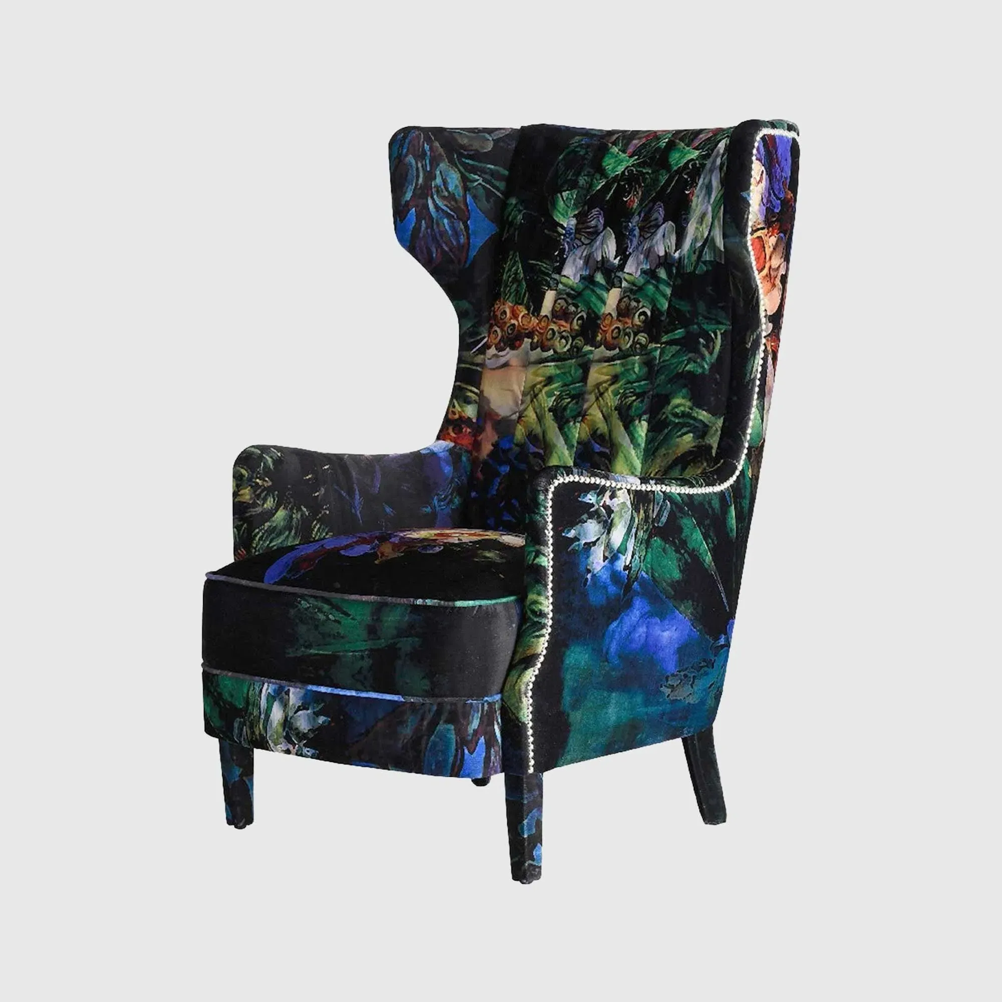 Timothy Oulton Manor Armchair - Black, Velvet product