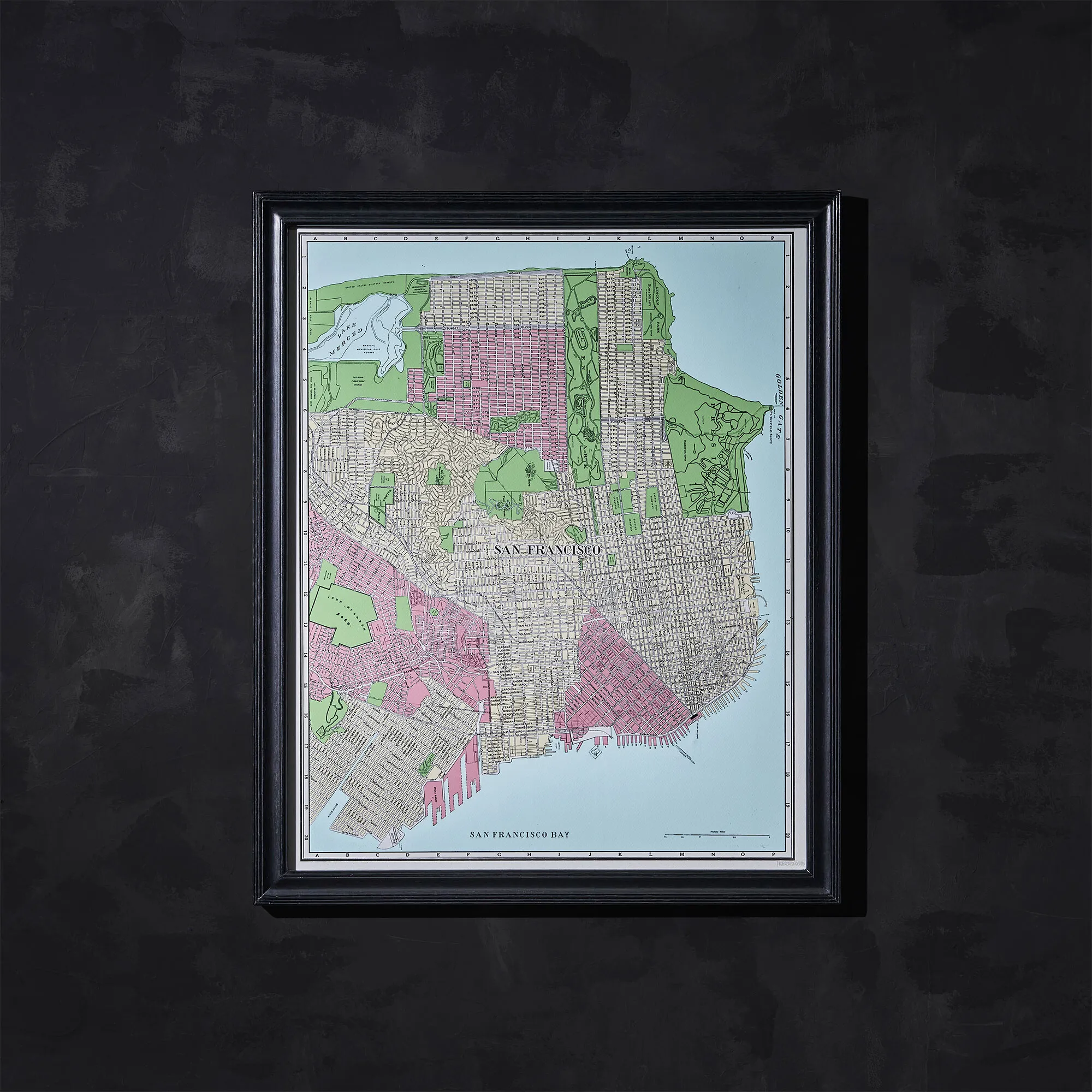 Timothy Oulton Maps San Francisco Wall Art - Wood