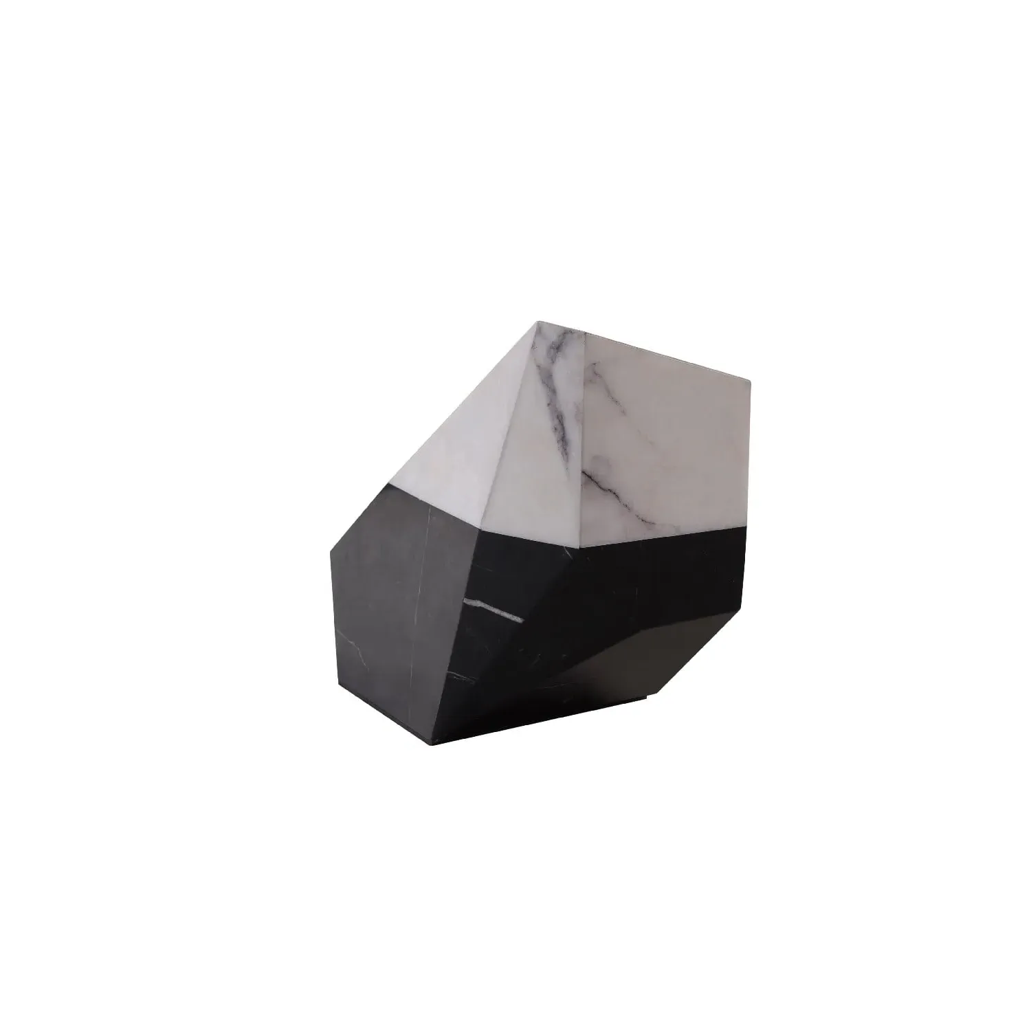 Timothy Oulton Meta Square Table Lamp - Grey, Marble image