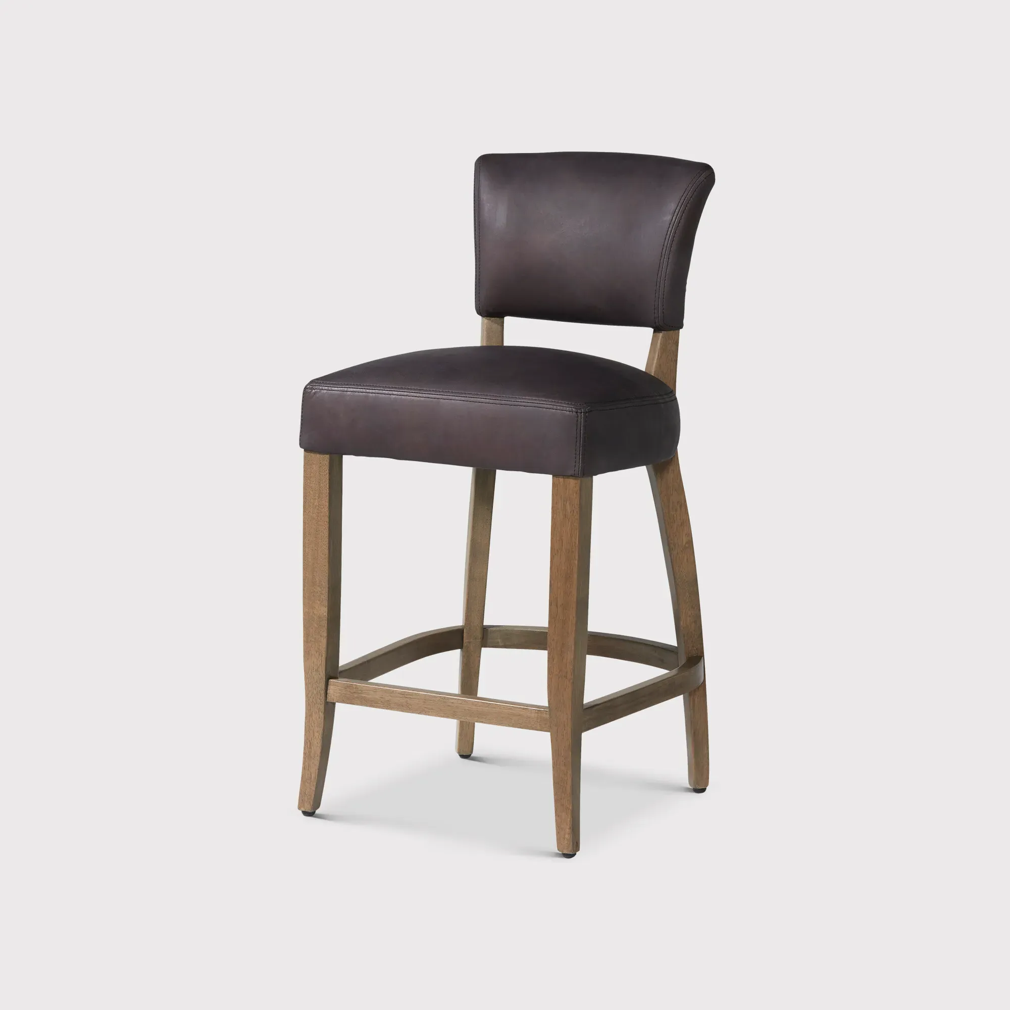 Timothy Oulton Mimi Barstool - Black, Leather product