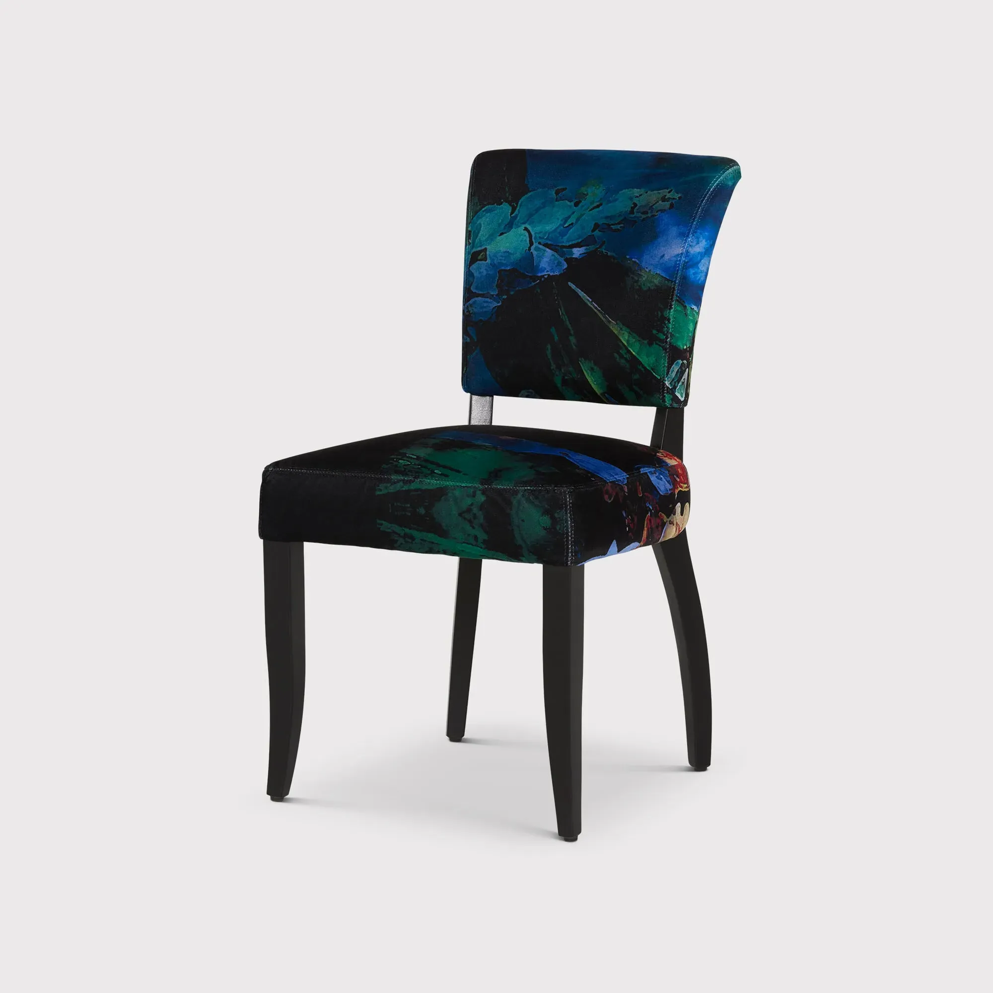 Timothy Oulton Mimi Dining Chair - Black, Velvet