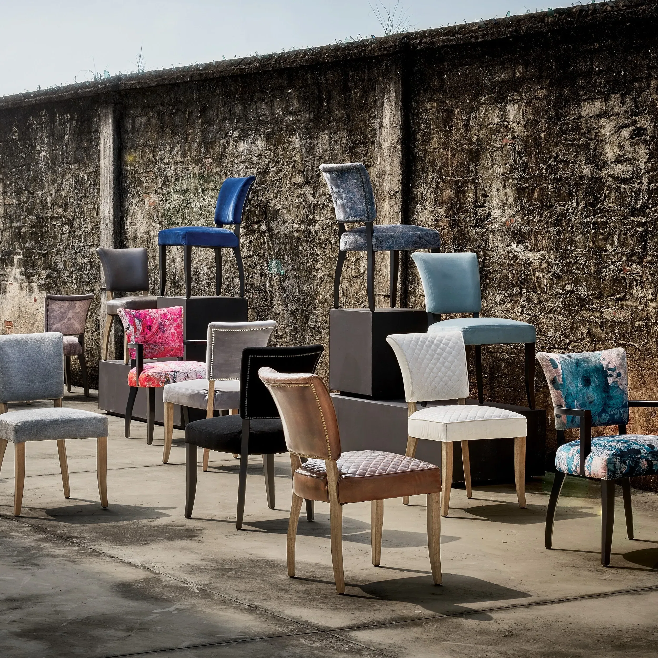 Timothy Oulton Mimi Dining Chair - Teal, Velvet