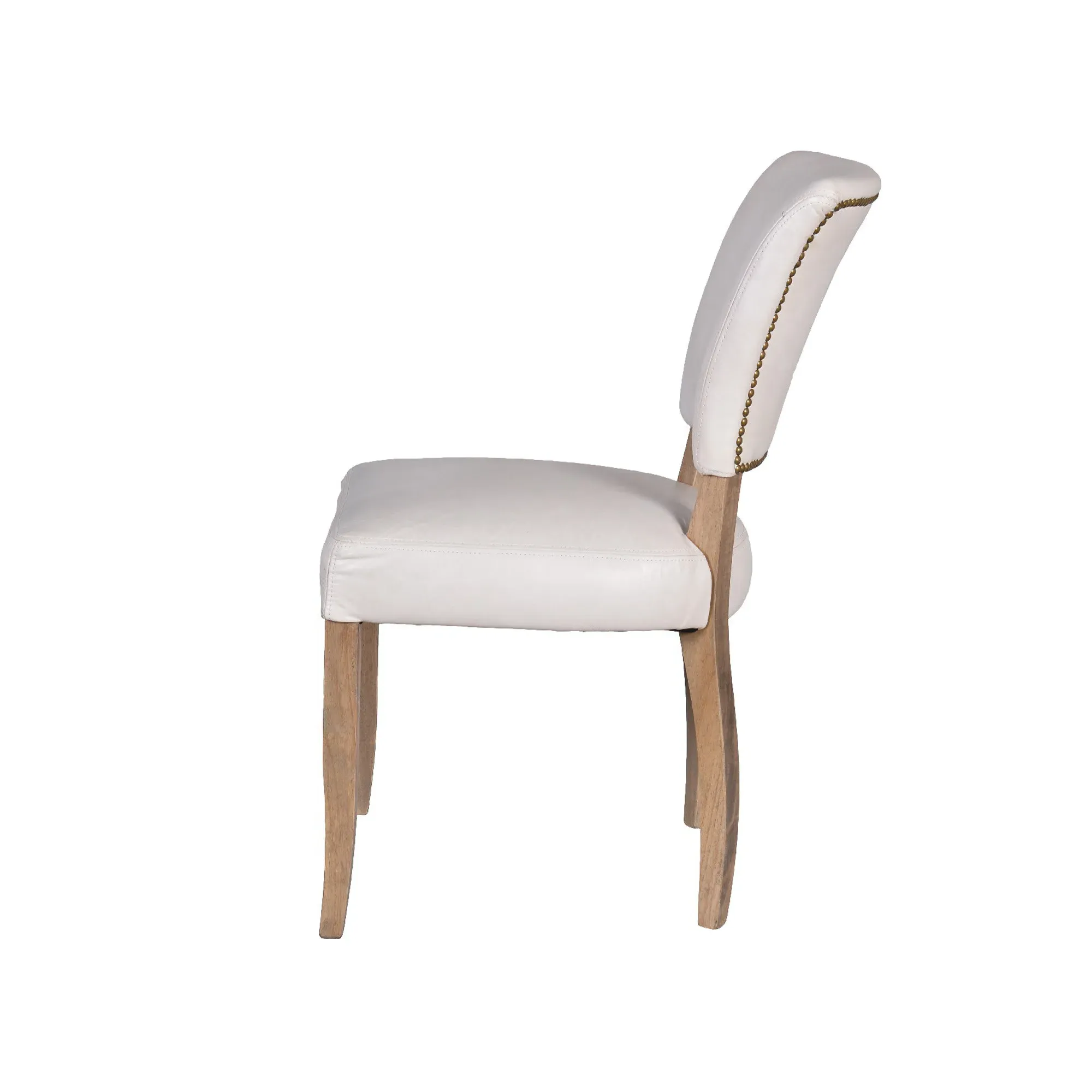 Timothy Oulton Mimi Dining Chair - White, Leather