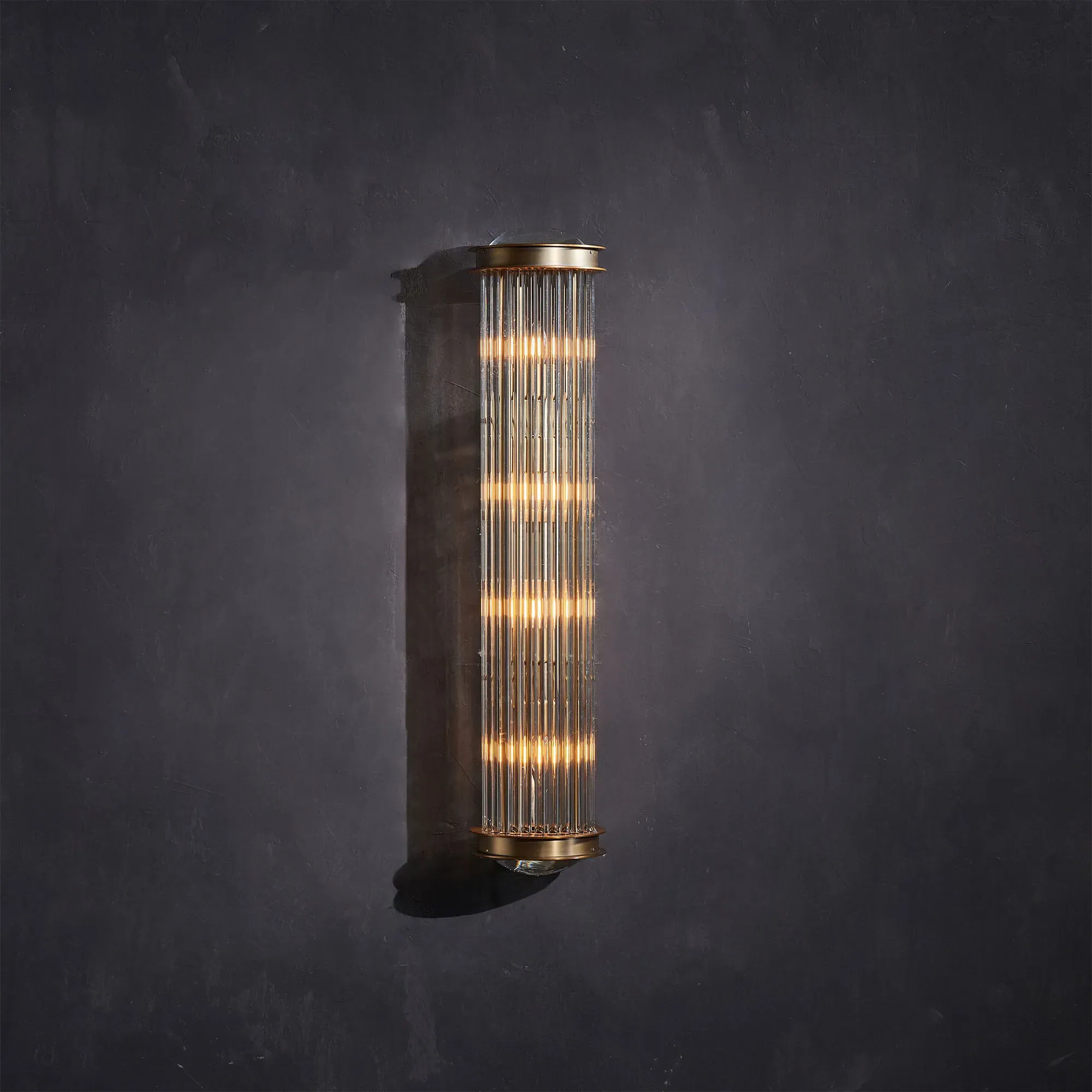 Timothy Oulton Newton Small Wall Sconce - Gold, Glass