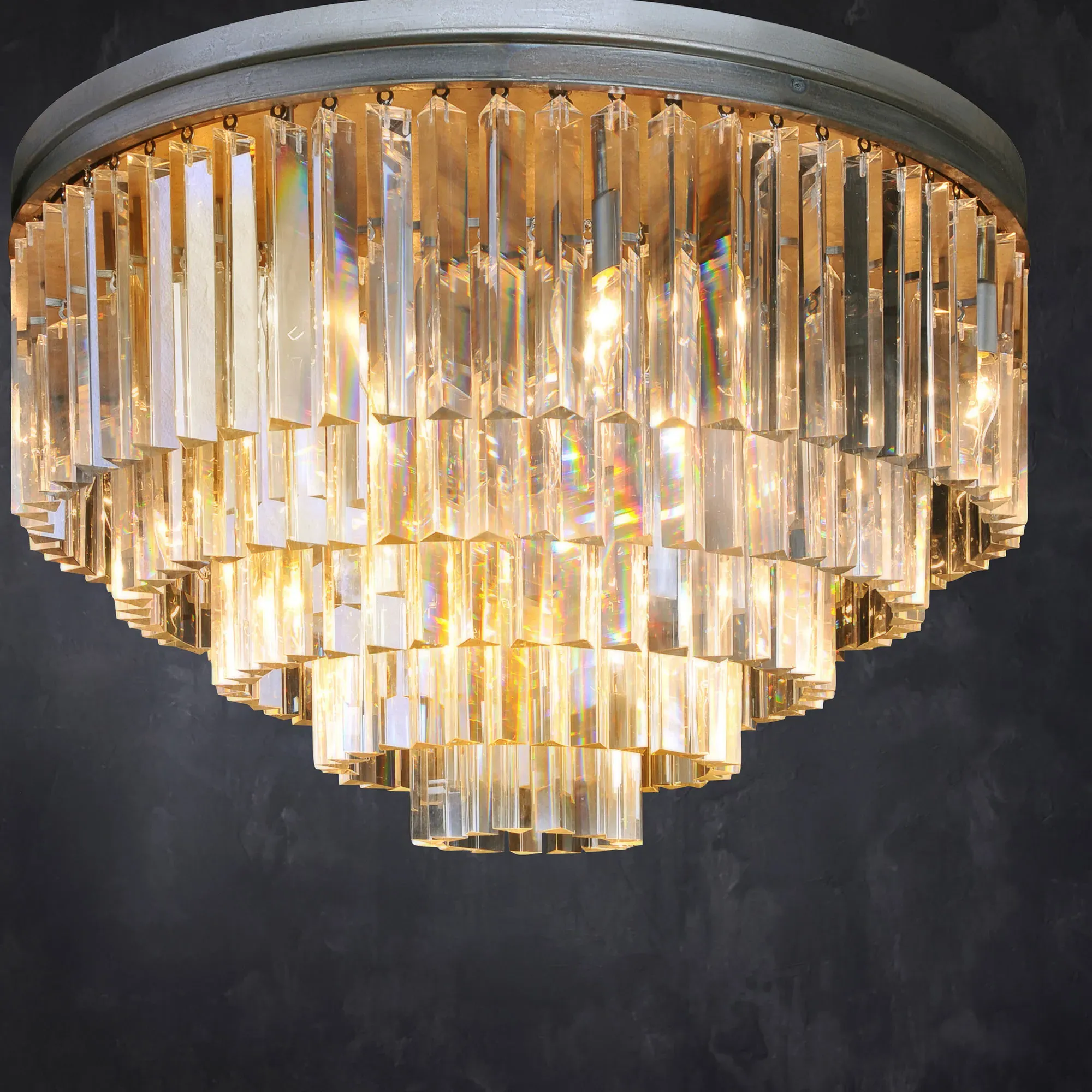 Timothy Oulton Odeon 5 Ring Pendant Light - Metal